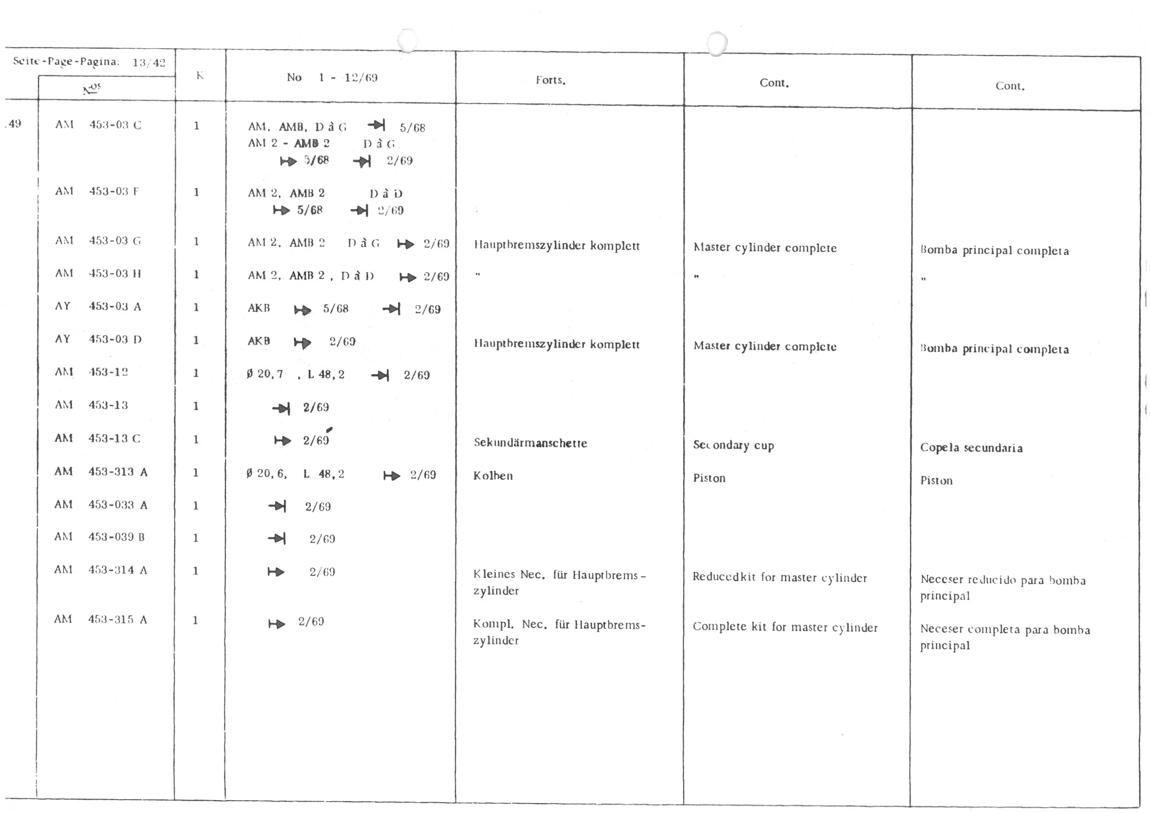 , page 15 of 647 — 486 Parts Catalogue — Ami 6