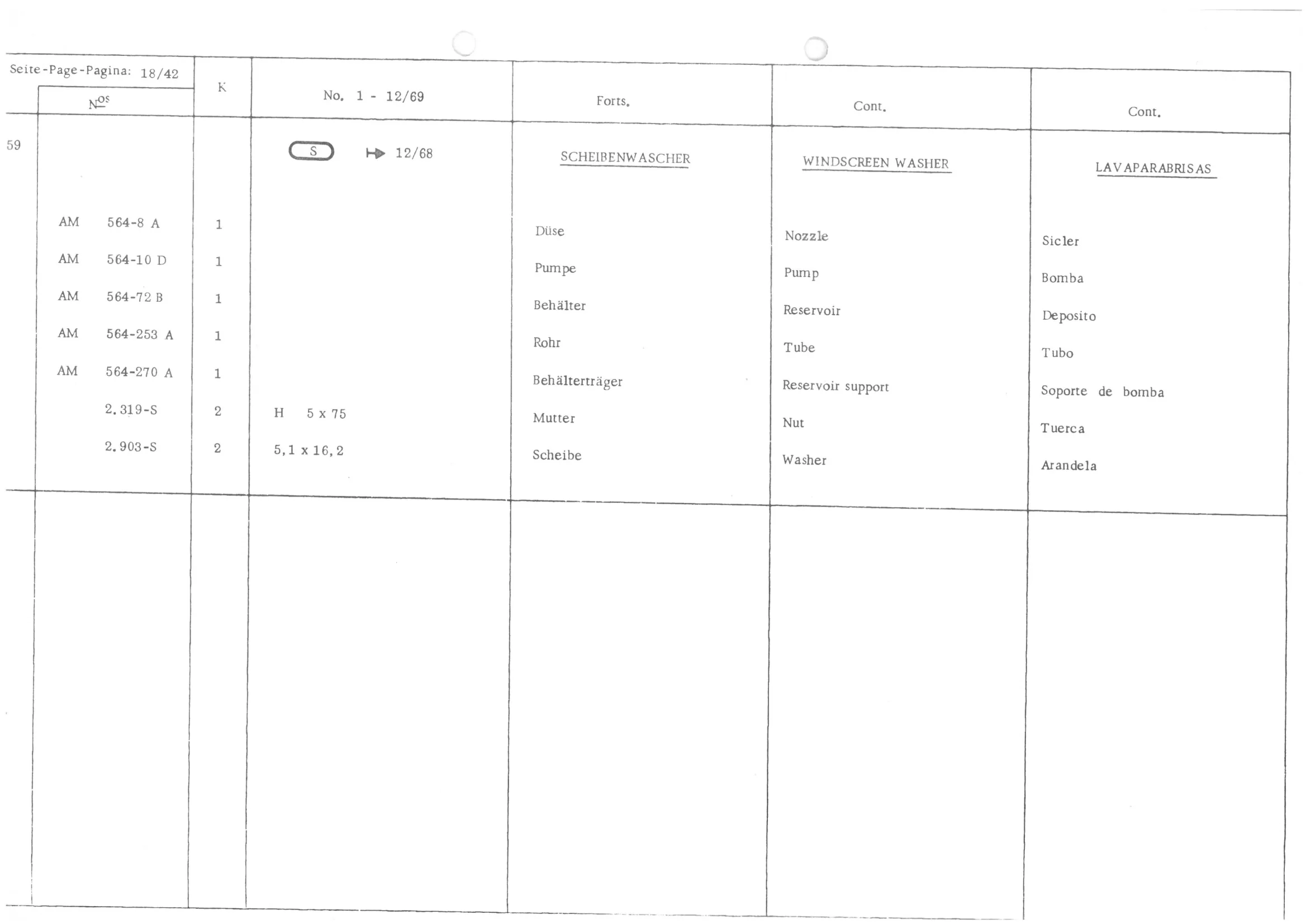 , page 20 of 647 — 486 Parts Catalogue — Ami 6