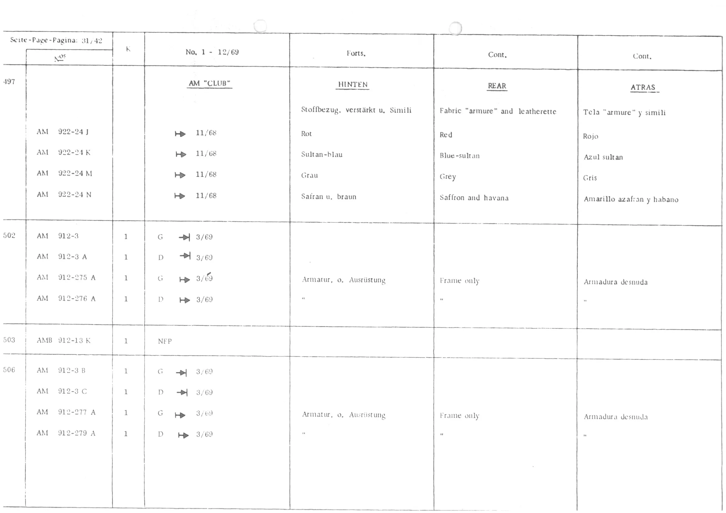 , page 33 of 647 — 486 Parts Catalogue — Ami 6