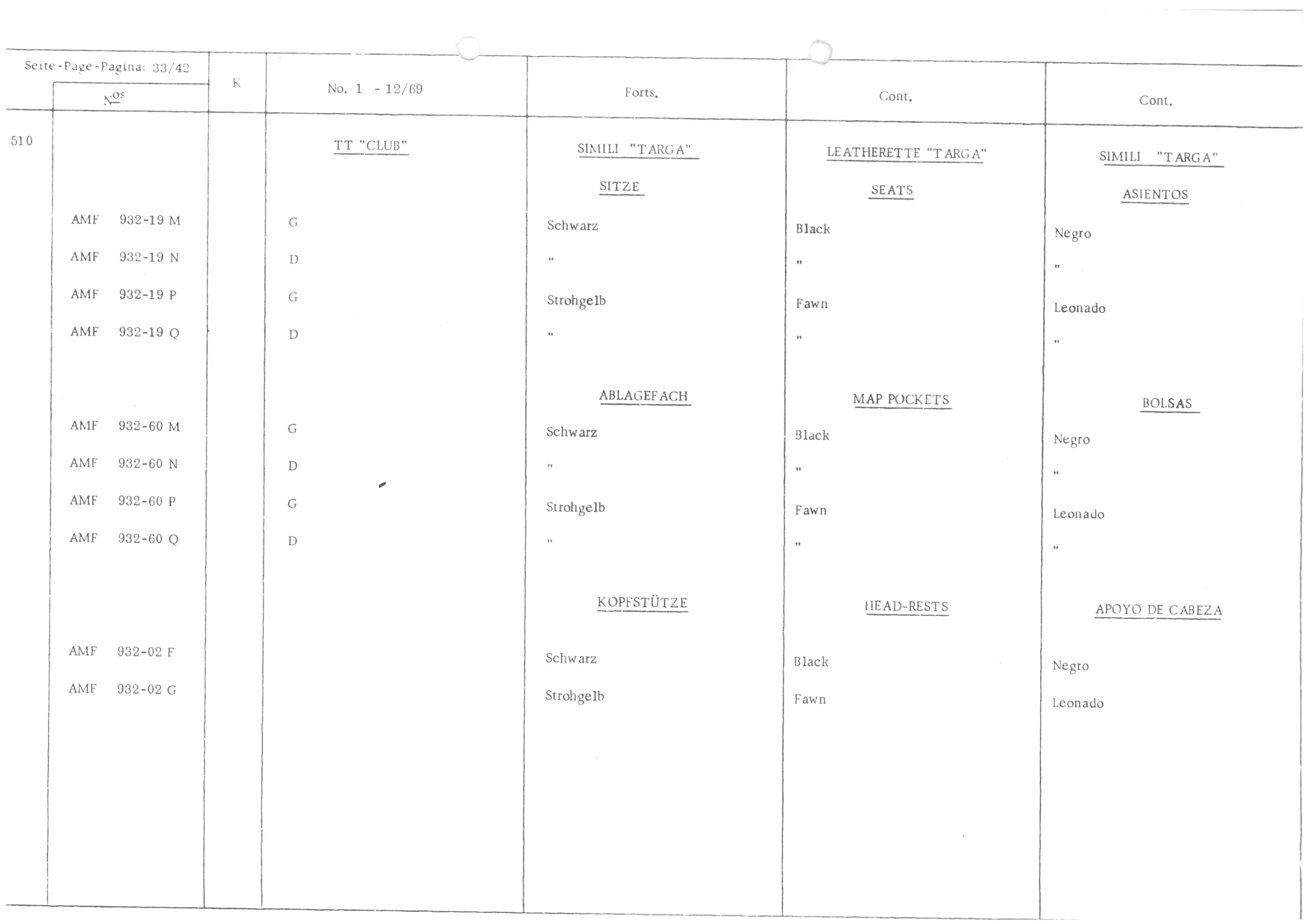 , page 35 of 647 — 486 Parts Catalogue — Ami 6