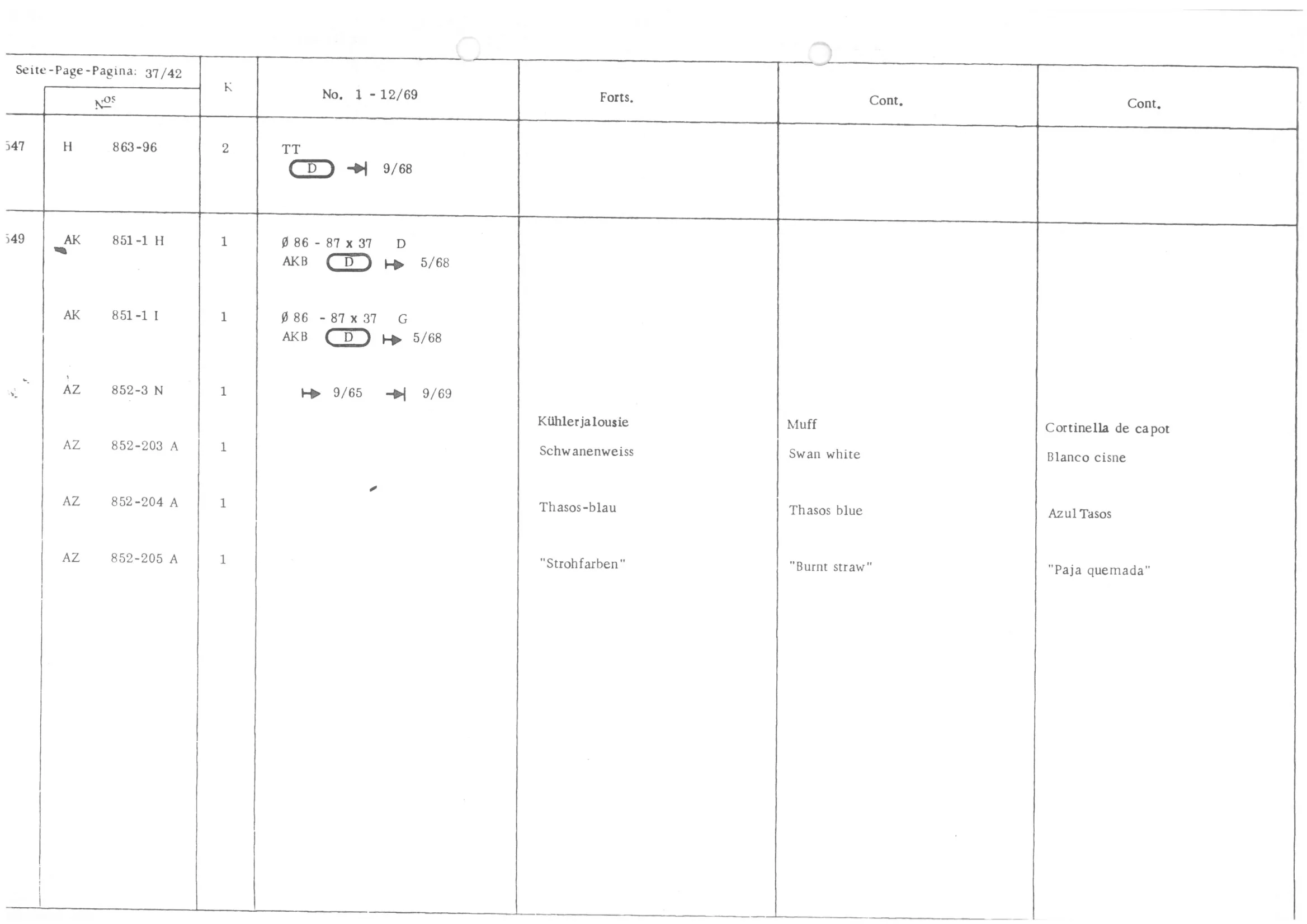 , page 39 of 647 — 486 Parts Catalogue — Ami 6