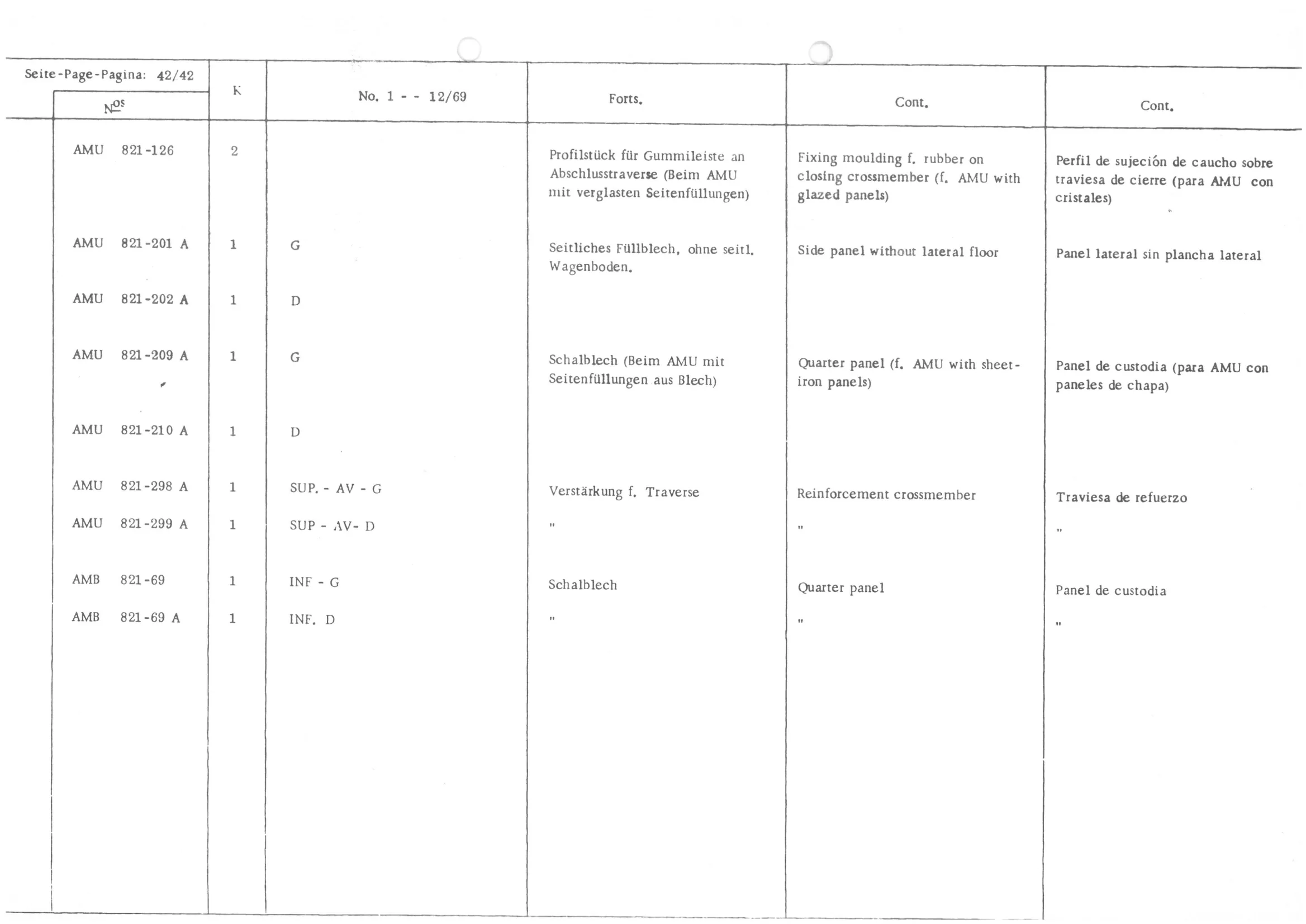 , page 44 of 647 — 486 Parts Catalogue — Ami 6