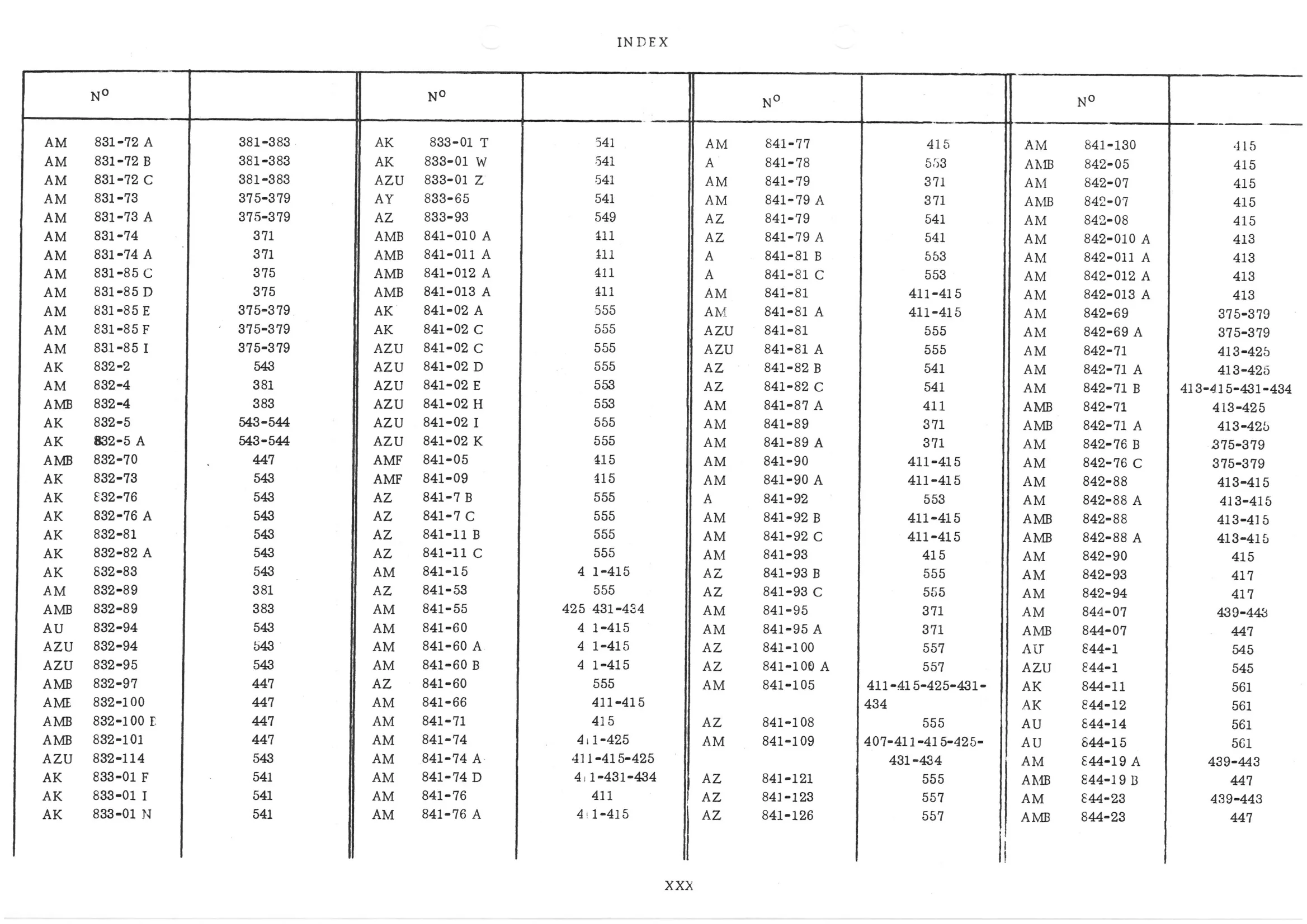 , page 71 of 647 — 486 Parts Catalogue — Ami 6