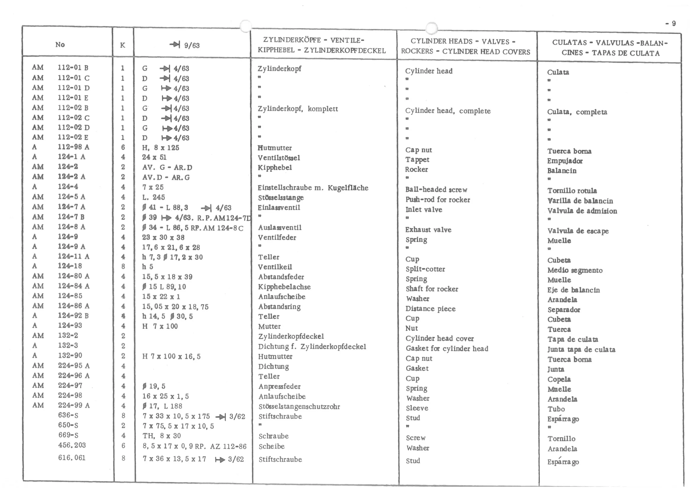 ENGINE - CYLINDERS - CRANKCASE, page 91 of 647 — 486 Parts Catalogue — Ami 6