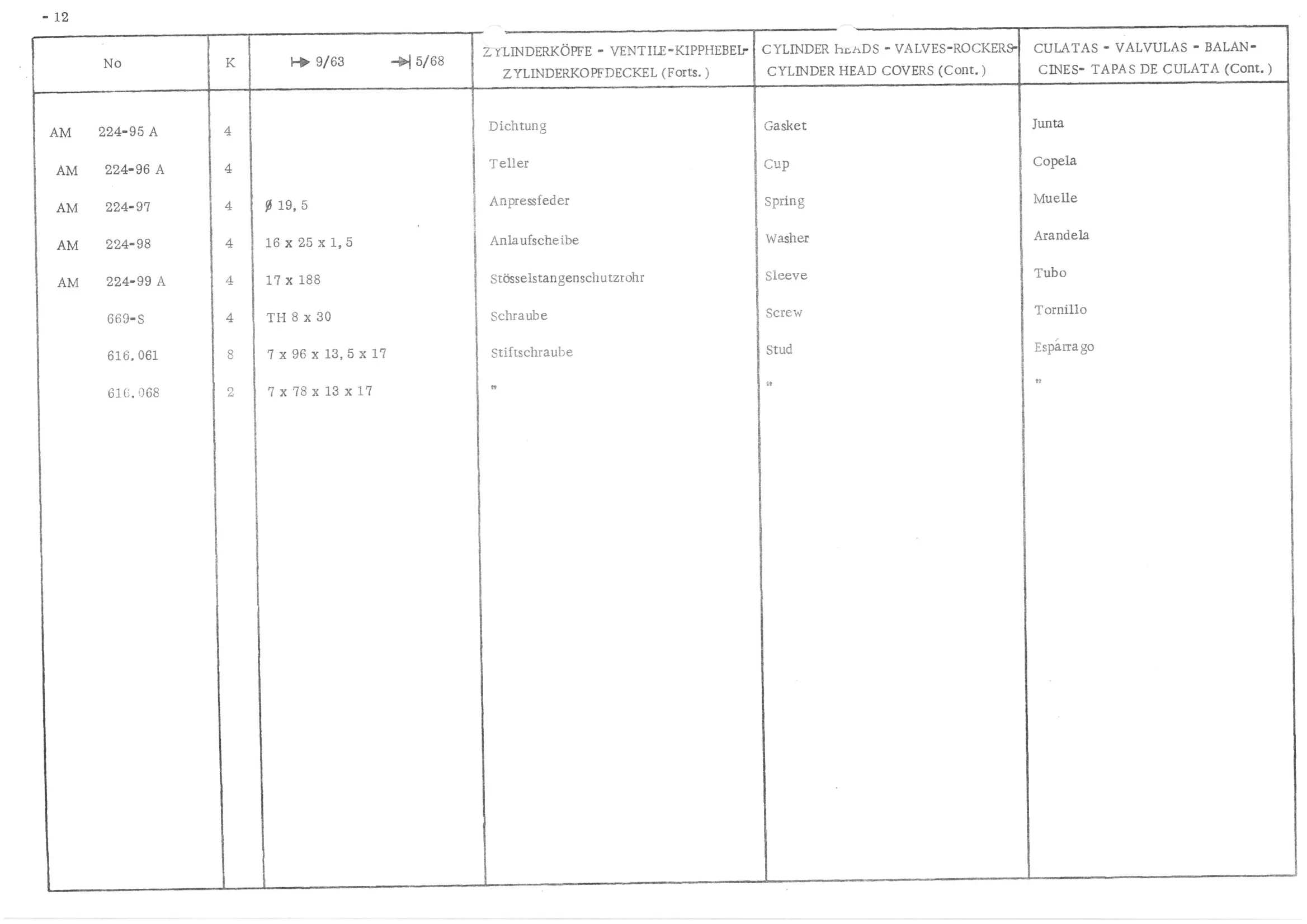 ENGINE - CYLINDERS - CRANKCASE, page 94 of 647 — 486 Parts Catalogue — Ami 6