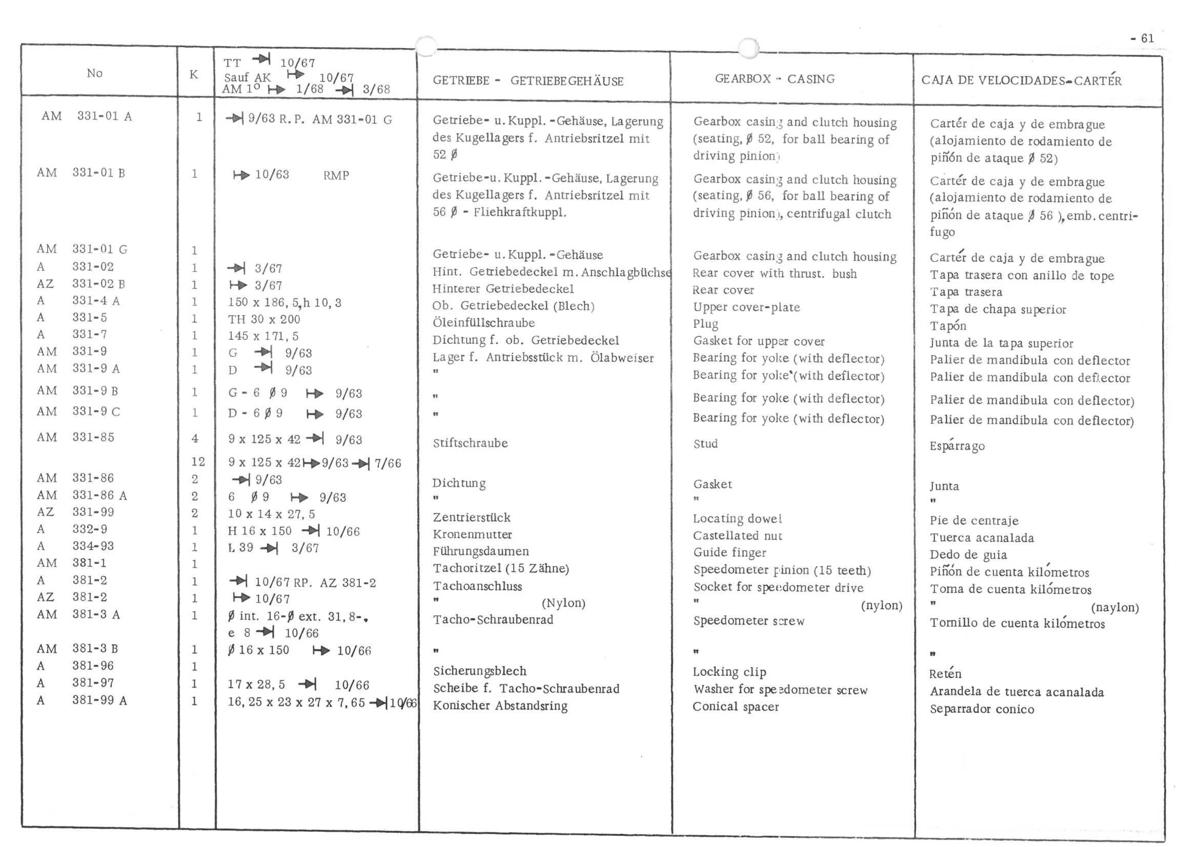 CENTRIFUGAL CLUTCH, page 143 of 647 — 486 Parts Catalogue — Ami 6