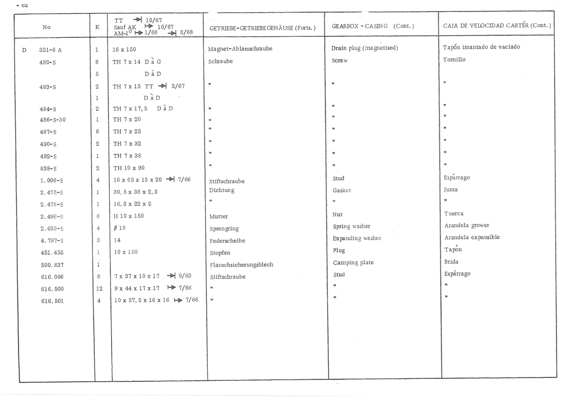 CENTRIFUGAL CLUTCH, page 144 of 647 — 486 Parts Catalogue — Ami 6