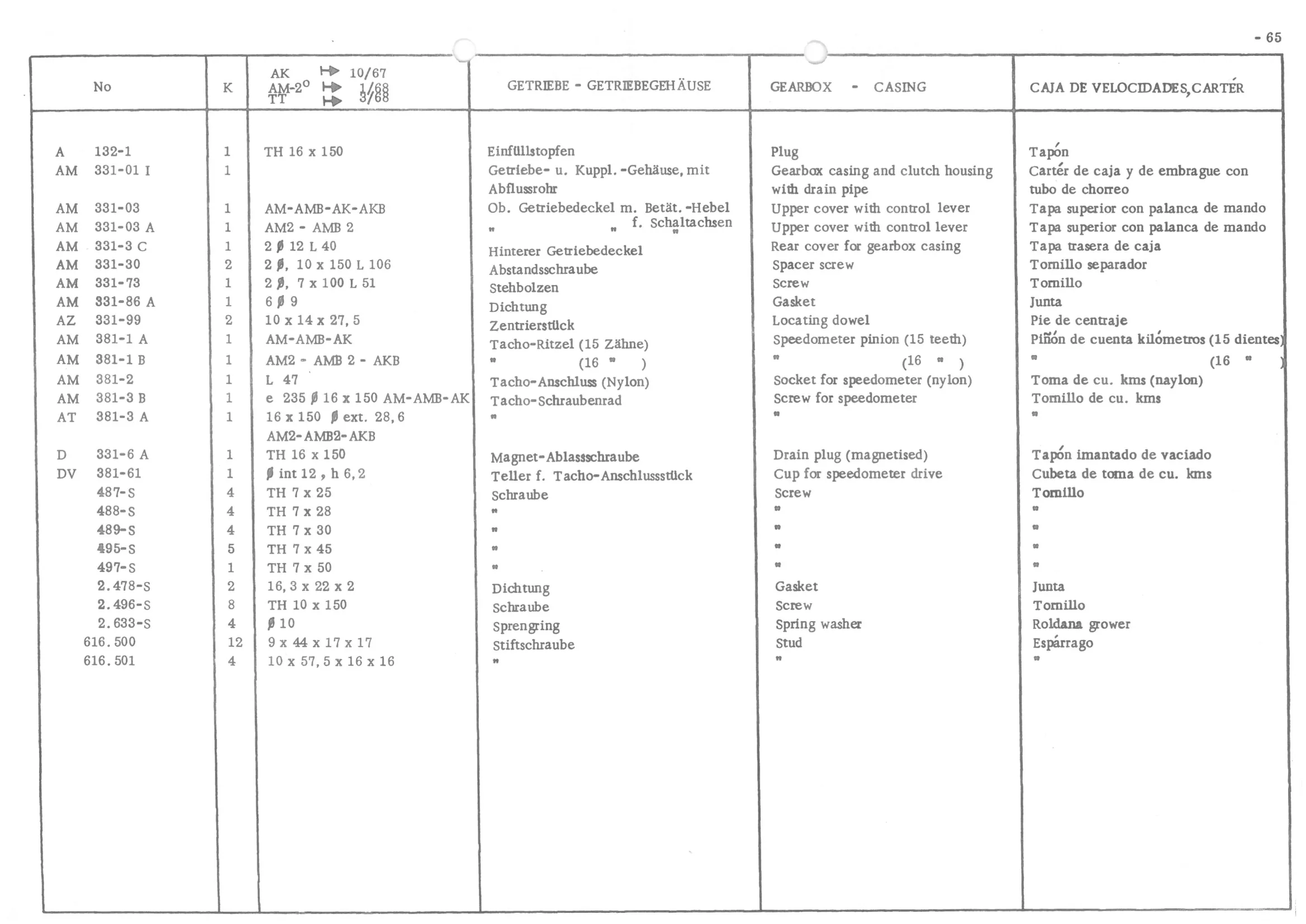 CENTRIFUGAL CLUTCH, page 147 of 647 — 486 Parts Catalogue — Ami 6