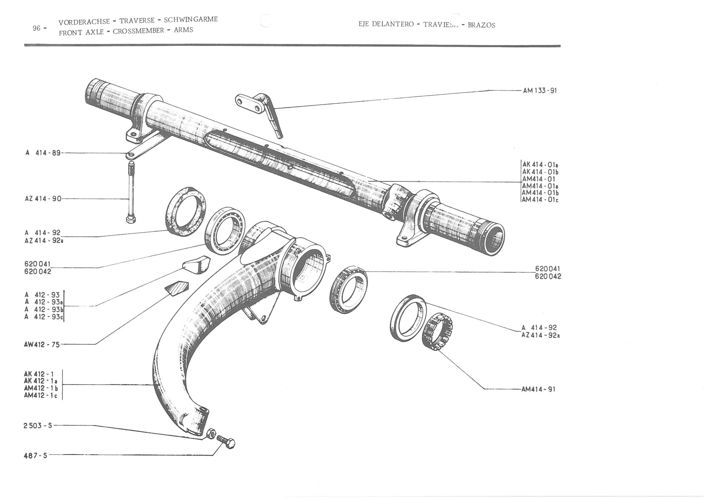 DRIVESHAFTS (BALL TYPE JOINTS), page 178 of 647 — 486 Parts Catalogue — Ami 6