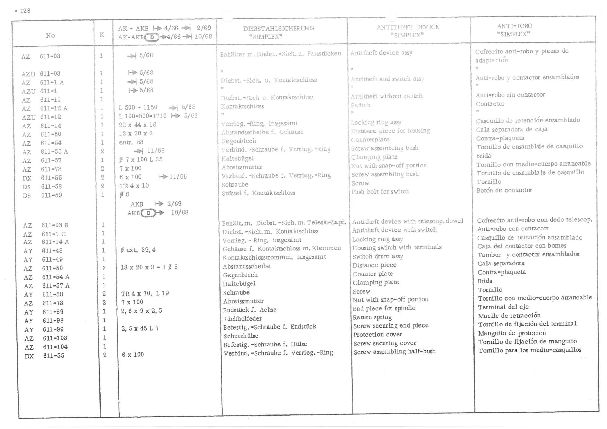 STEERING - WHEEL, page 210 of 647 — 486 Parts Catalogue — Ami 6
