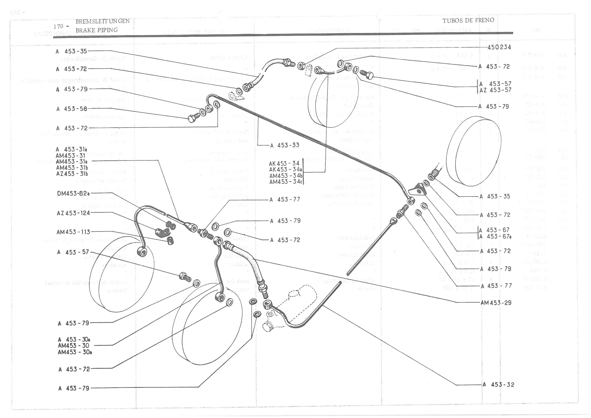ol BRAKE PIPING, page 251 of 647 — 486 Parts Catalogue — Ami 6