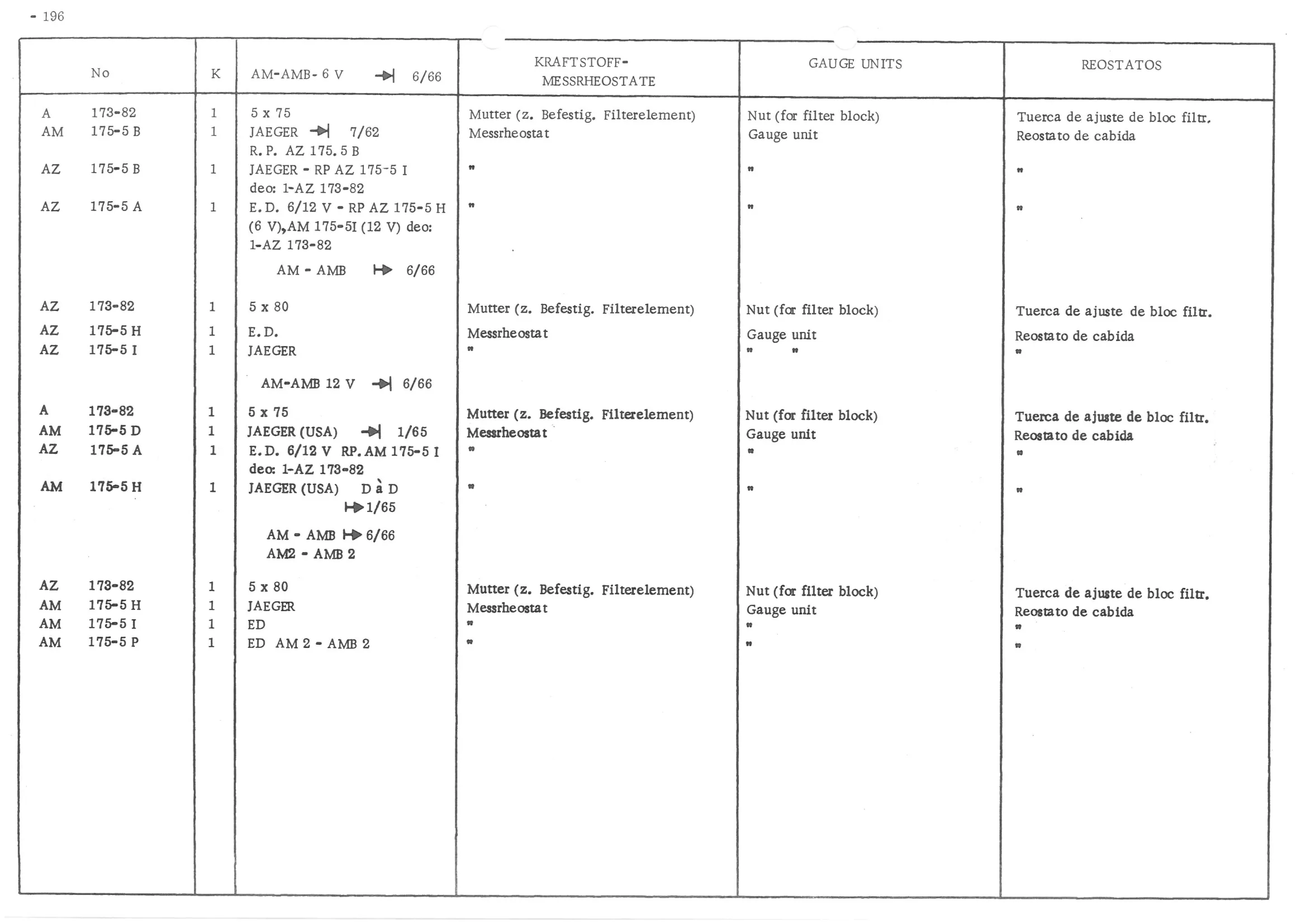 PETROL SYSTEM - TANK - PUMP - PIPING, page 277 of 647 — 486 Parts Catalogue — Ami 6
