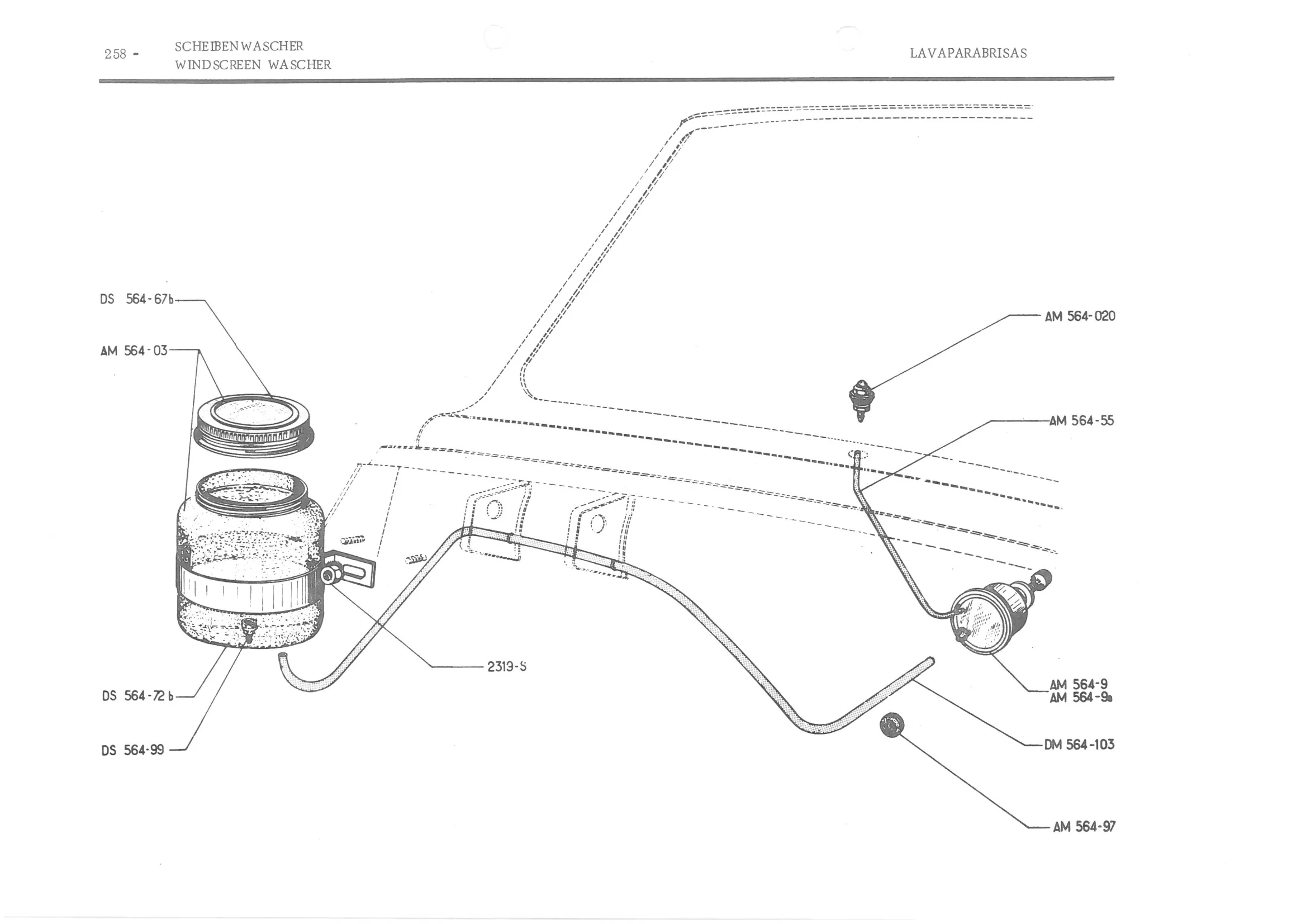 INSTRUMENT PANEL VOLTS - BATTERY BRACKET, page 339 of 647 — 486 Parts Catalogue — Ami 6