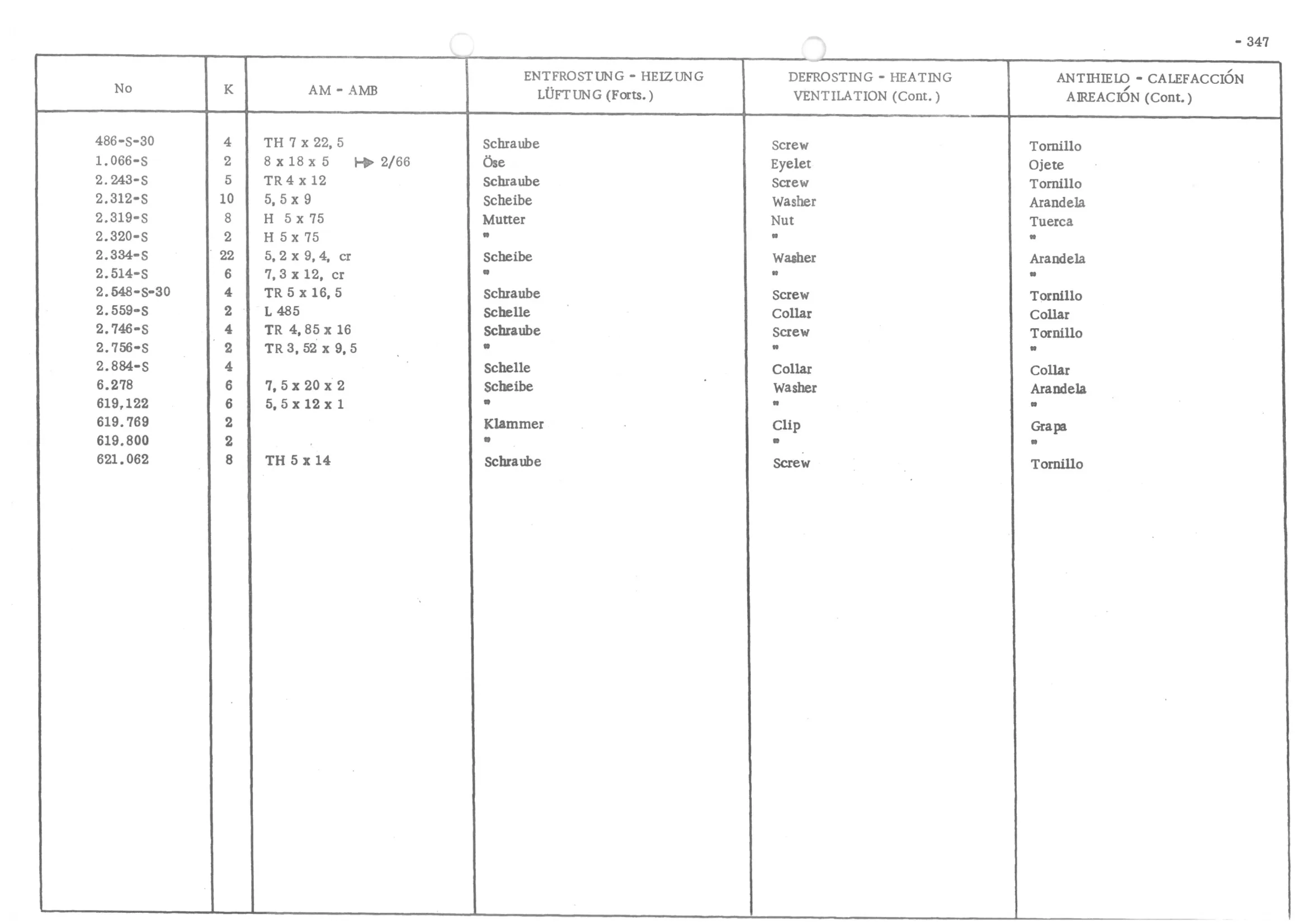 DEFROSTING - HEATING - VENTILATION, page 426 of 647 — 486 Parts Catalogue — Ami 6