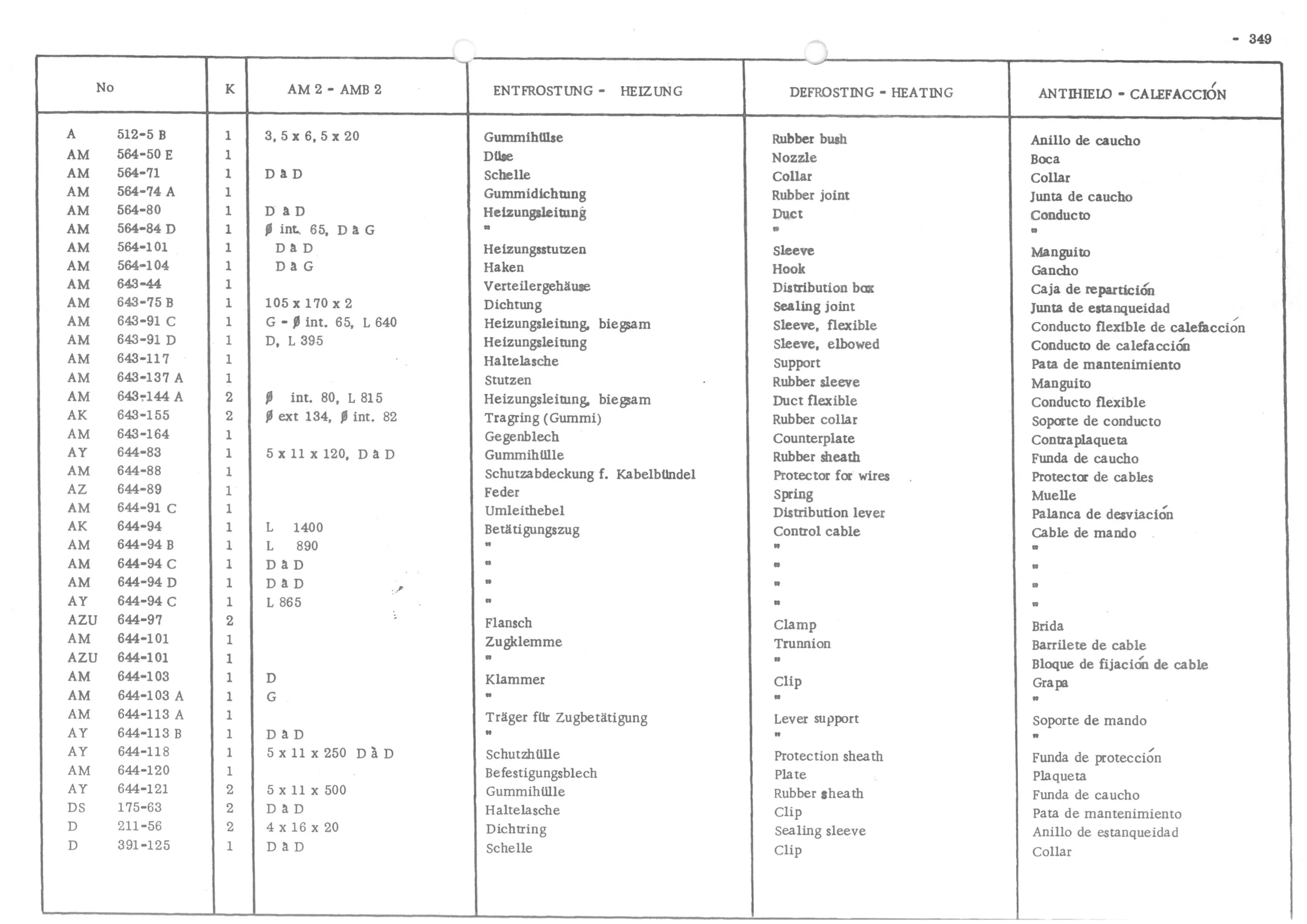 DEFROSTING - HEATING, page 428 of 647 — 486 Parts Catalogue — Ami 6
