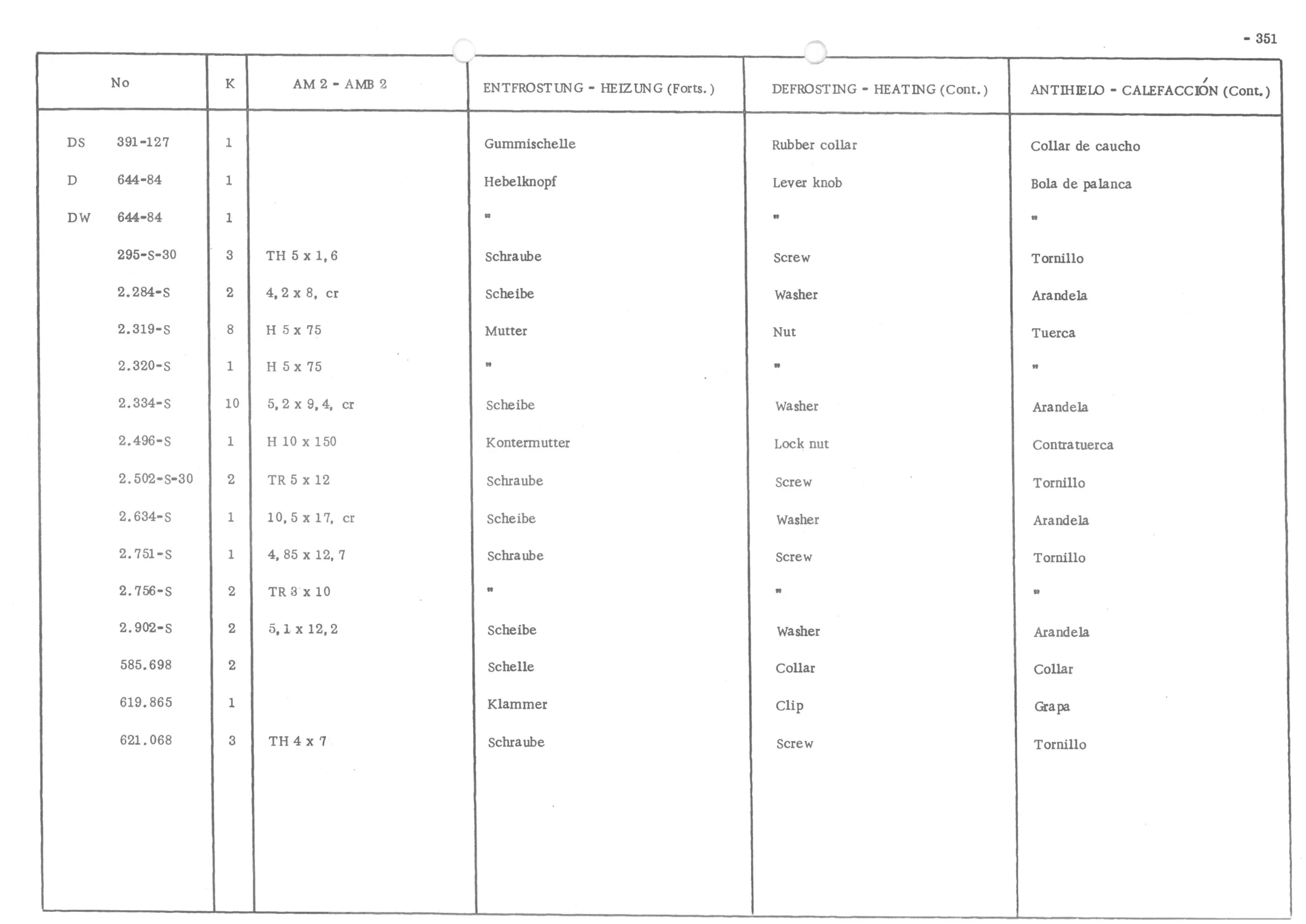 DEFROSTING - HEATING, page 430 of 647 — 486 Parts Catalogue — Ami 6