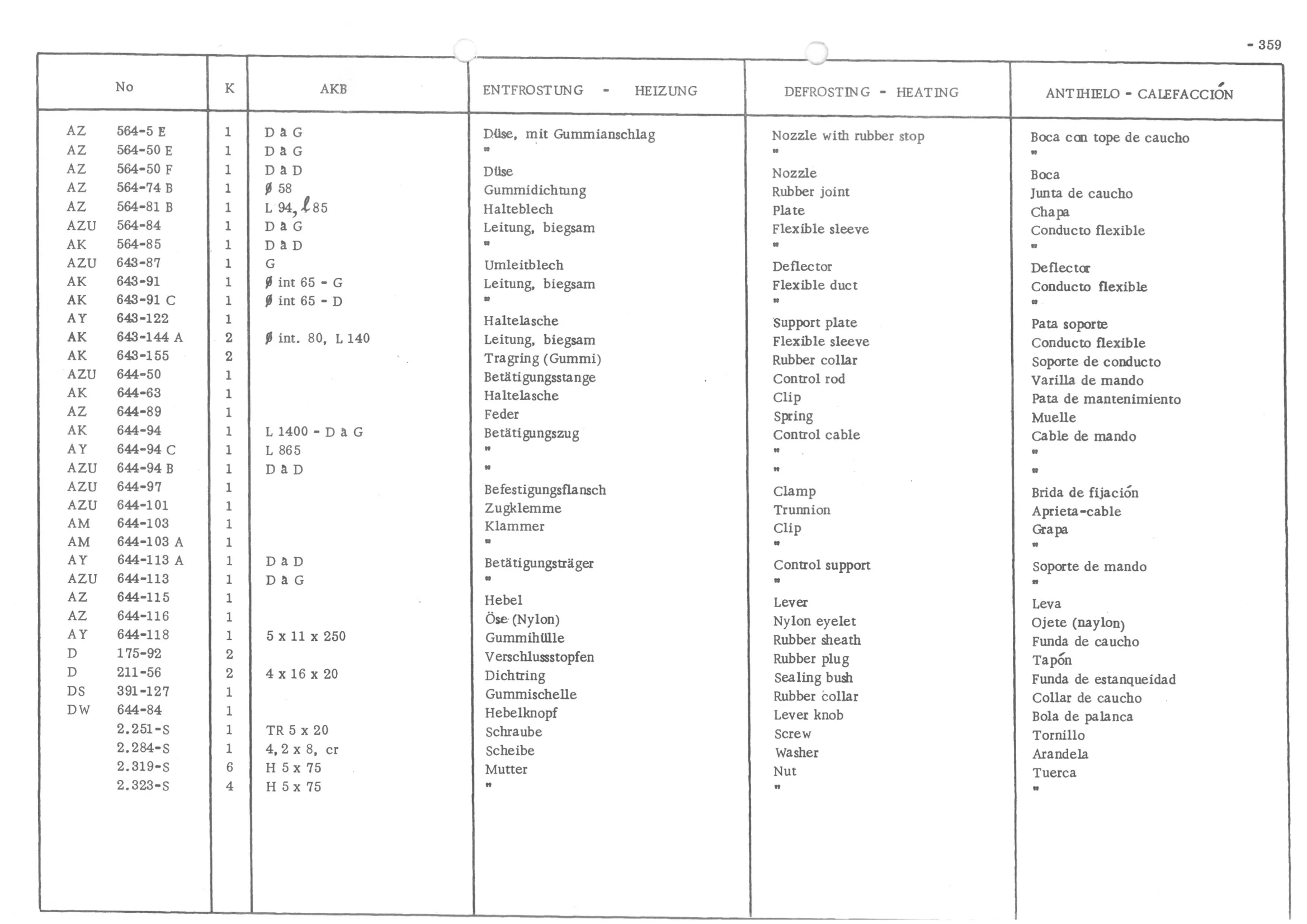 DEFROSTING - HEATING, page 438 of 647 — 486 Parts Catalogue — Ami 6