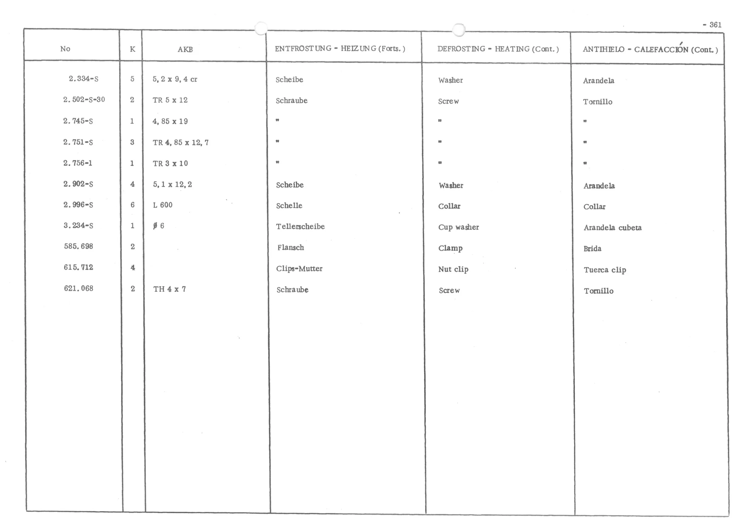 DEFROSTING - HEATING, page 440 of 647 — 486 Parts Catalogue — Ami 6