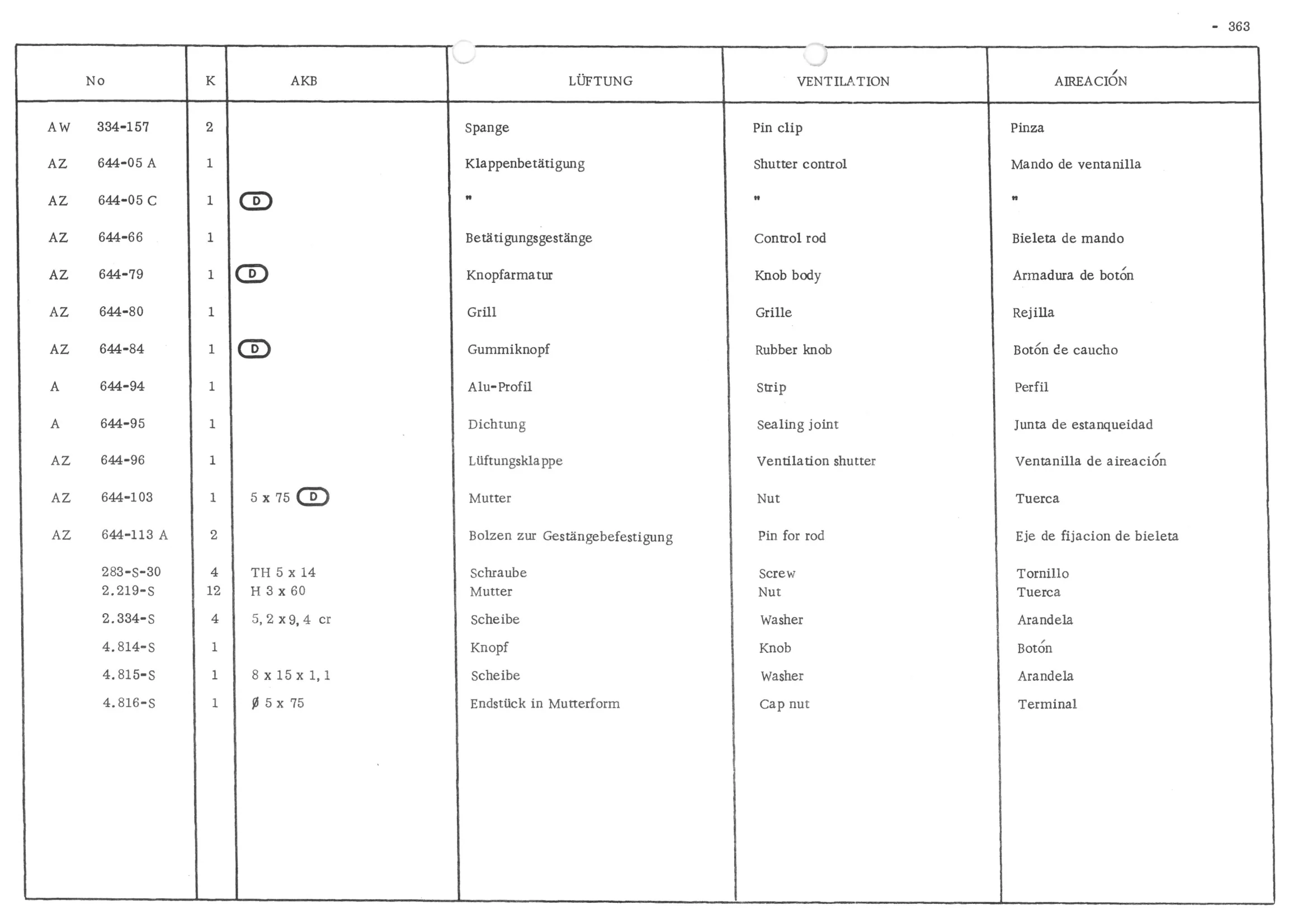 DEFROSTING - HEATING, page 442 of 647 — 486 Parts Catalogue — Ami 6