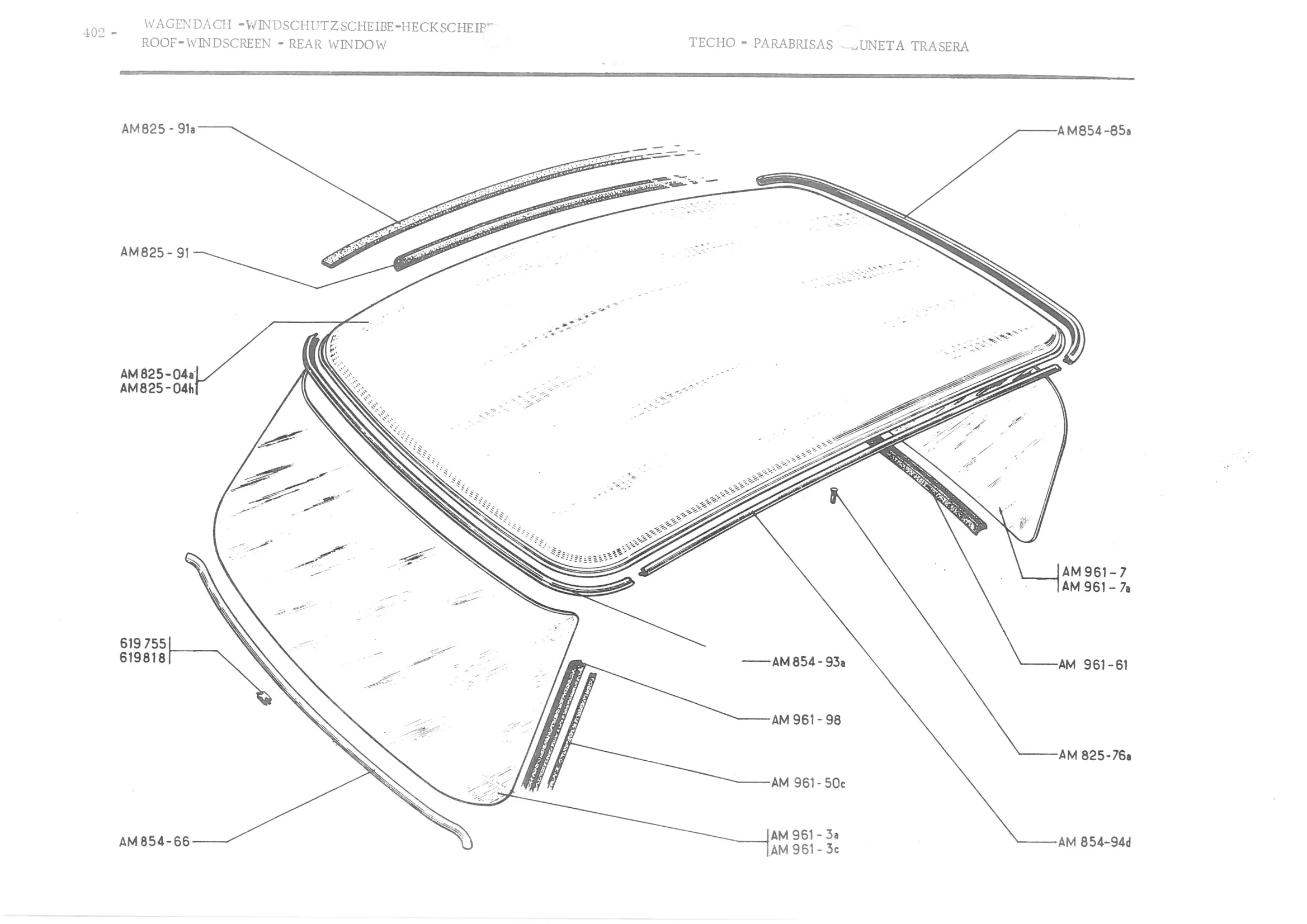 : FRONT PANEL, page 481 of 647 — 486 Parts Catalogue — Ami 6
