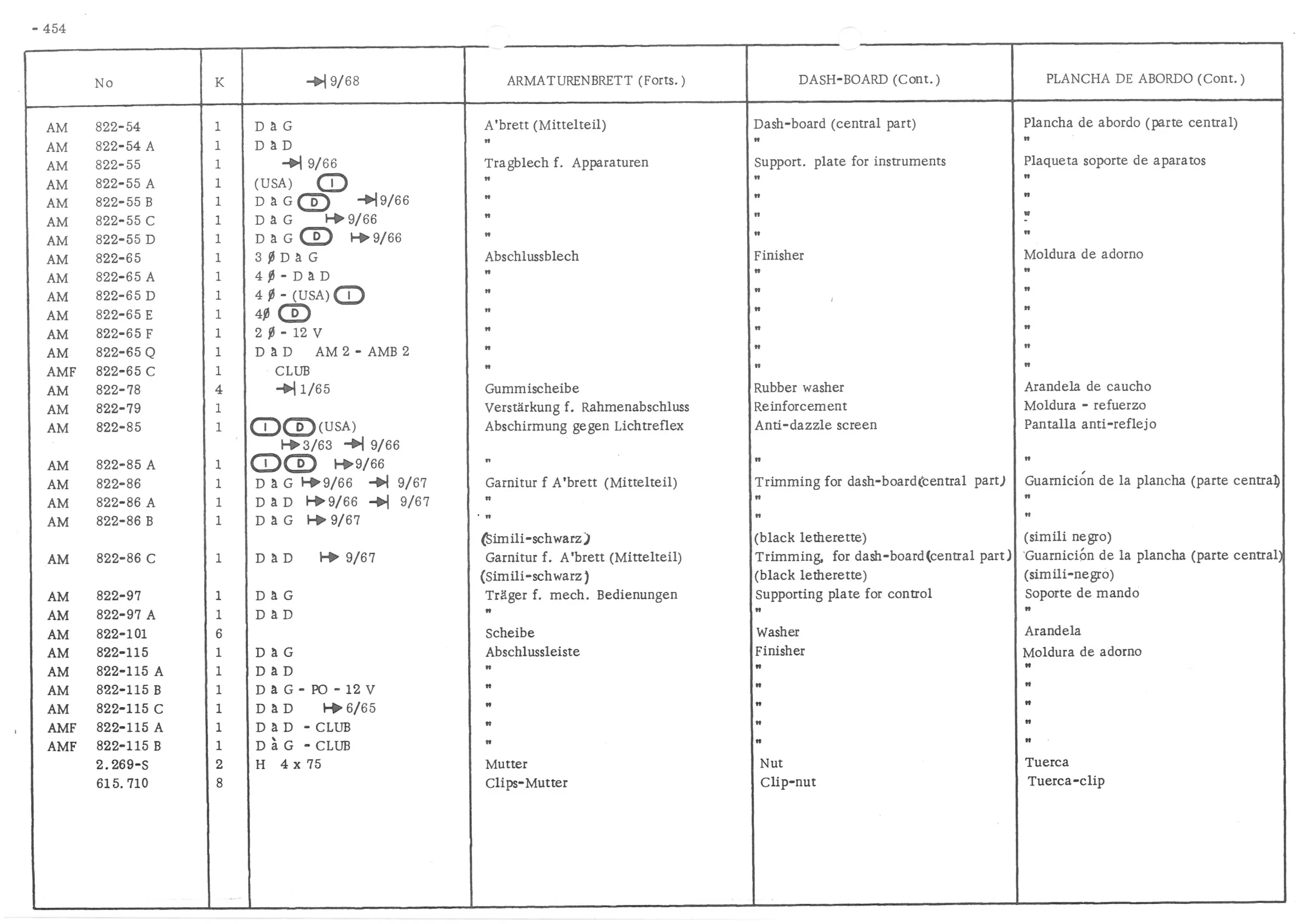 REAR DOOR LOCK ‘, page 533 of 647 — 486 Parts Catalogue — Ami 6