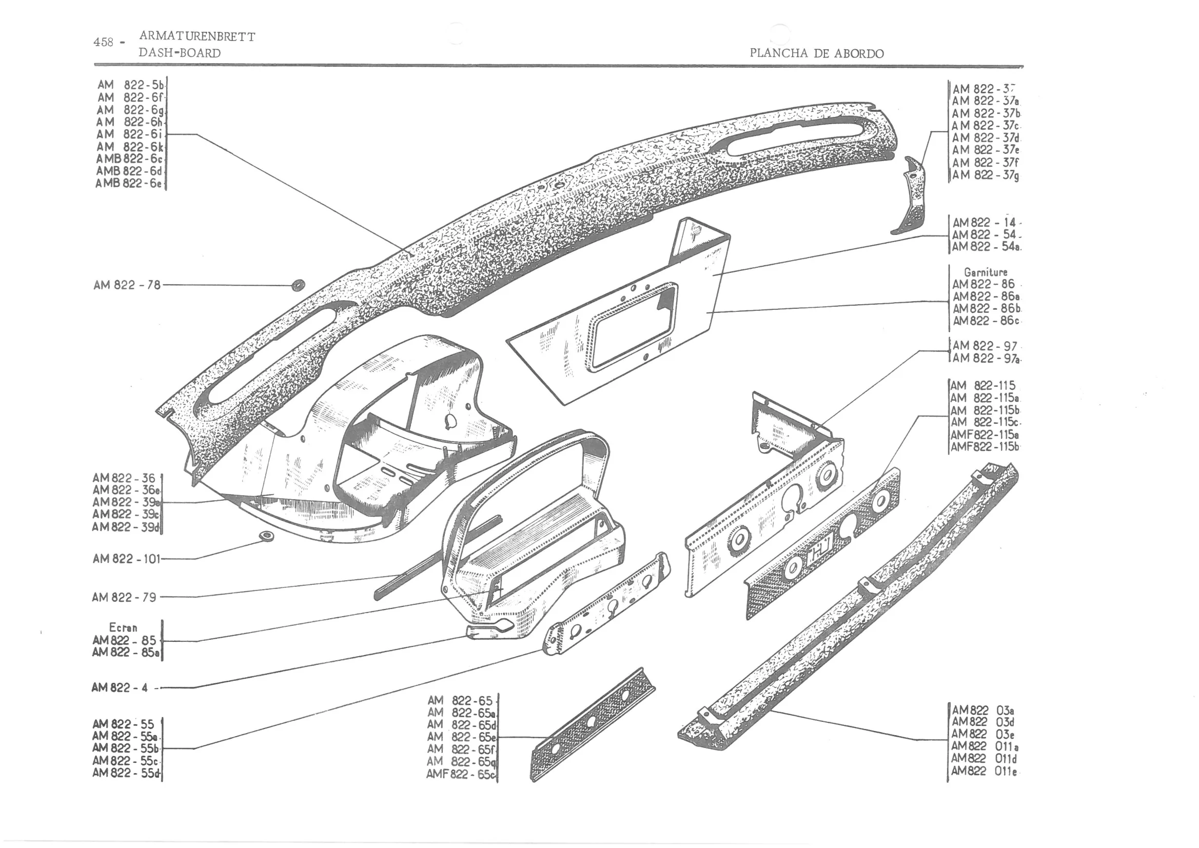 REAR DOOR LOCK ‘, page 537 of 647 — 486 Parts Catalogue — Ami 6