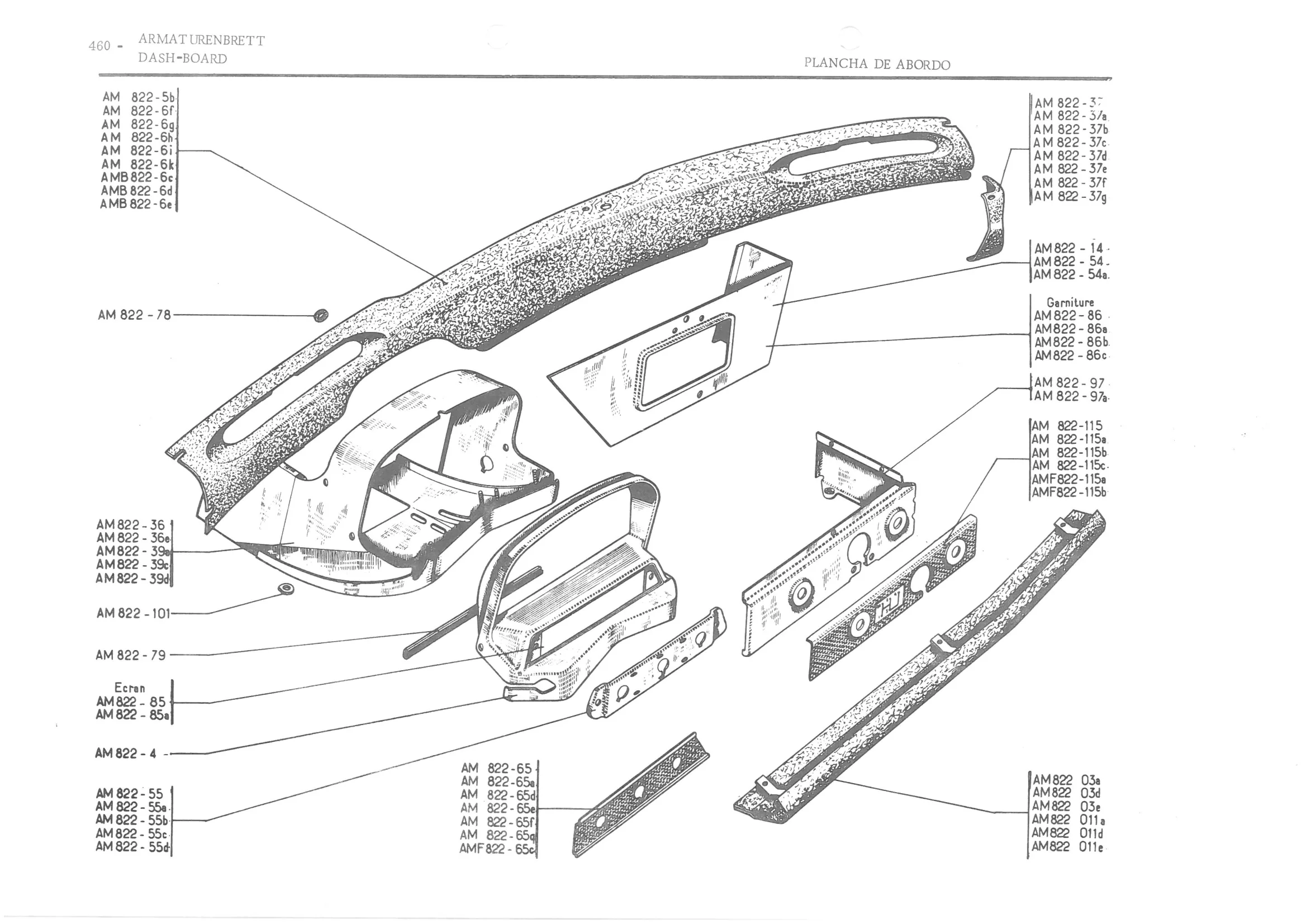 REAR DOOR LOCK ‘, page 539 of 647 — 486 Parts Catalogue — Ami 6