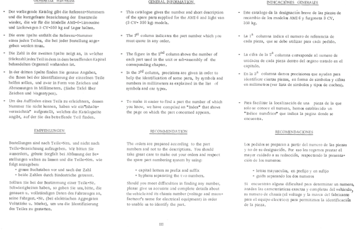 General information, page 45 — 486 Parts Catalogue — Ami 6