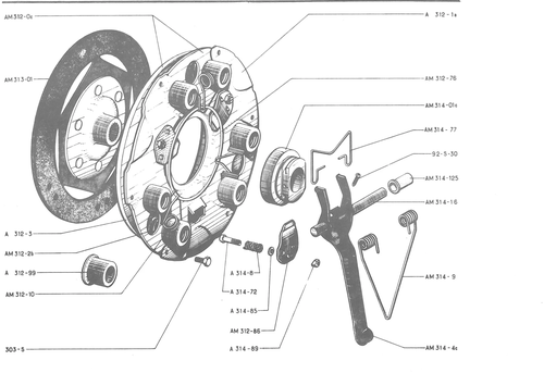 NORMAL CLUTCH, page 130 — 486 Parts Catalogue — Ami 6