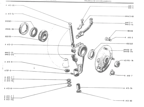 FRONT AXLE - PIVOTS - HUBS - COUPLING LEVERS, page 182 — 486 Parts Catalogue — Ami 6