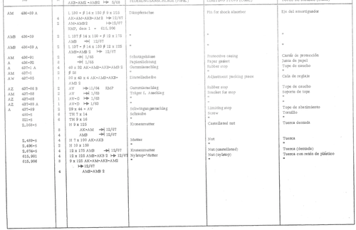 Pin for :, page 200 — 486 Parts Catalogue — Ami 6