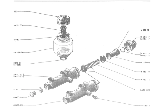 MASTER CYLINDER "LOCKHEED"”, page 228 — 486 Parts Catalogue — Ami 6