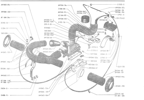 DEFROSTING - HEATING, page 427 — 486 Parts Catalogue — Ami 6