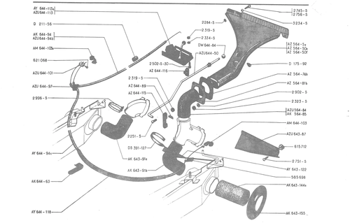 DEFROSTING - HEATING, page 437 — 486 Parts Catalogue — Ami 6
