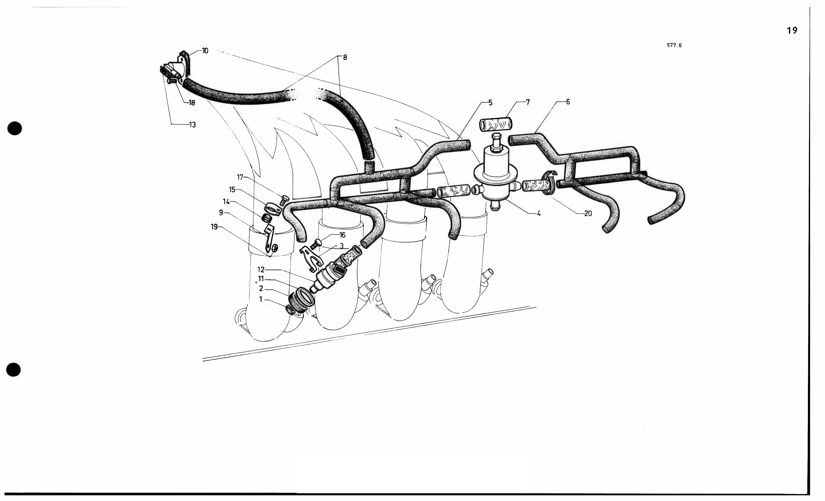 Injectors, pipes, press. regulator, page 73 of 688 — 577 Parts Catalogue — Volume I