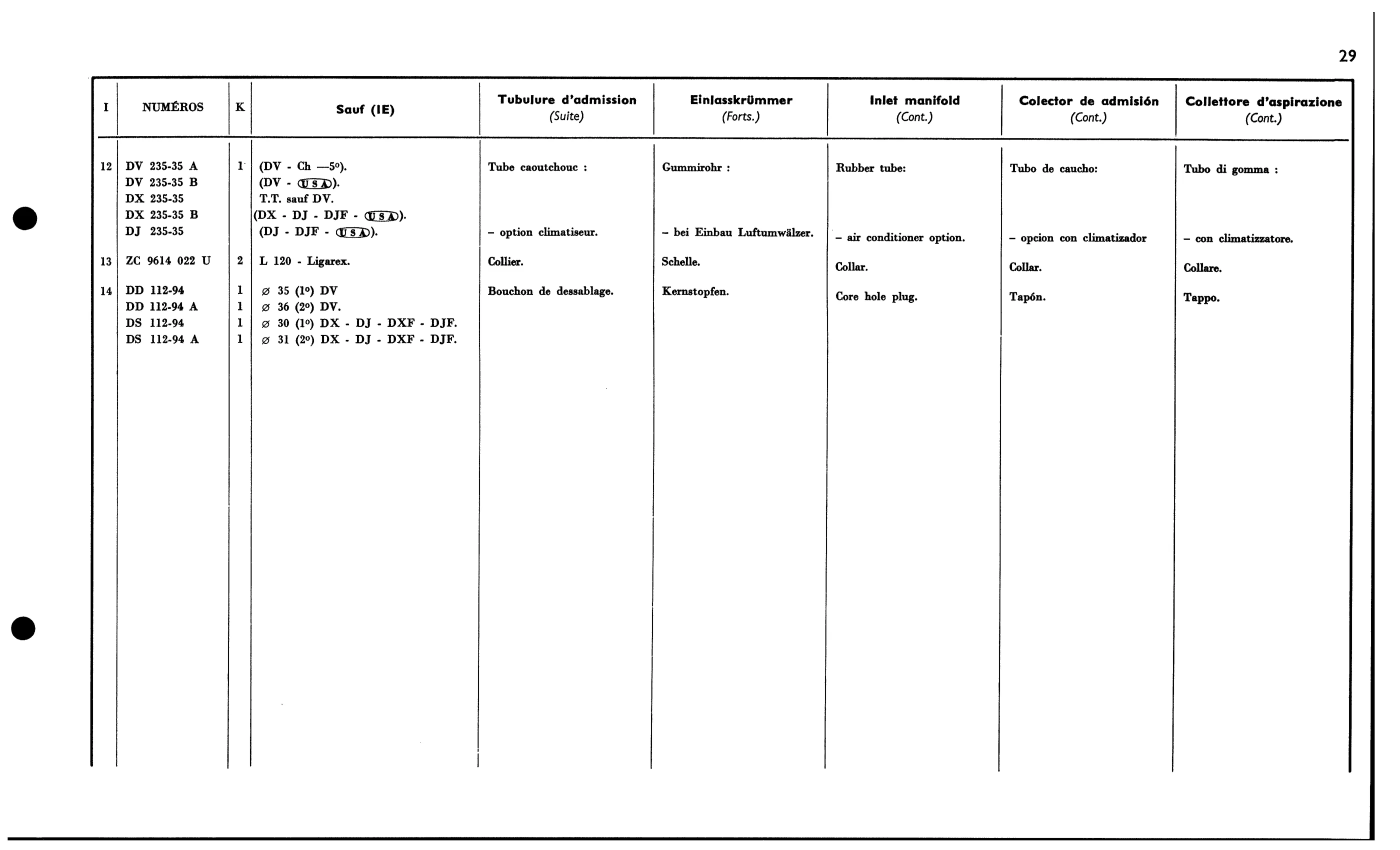 Inlet manifold (carb), page 82 of 688 — 577 Parts Catalogue — Volume I