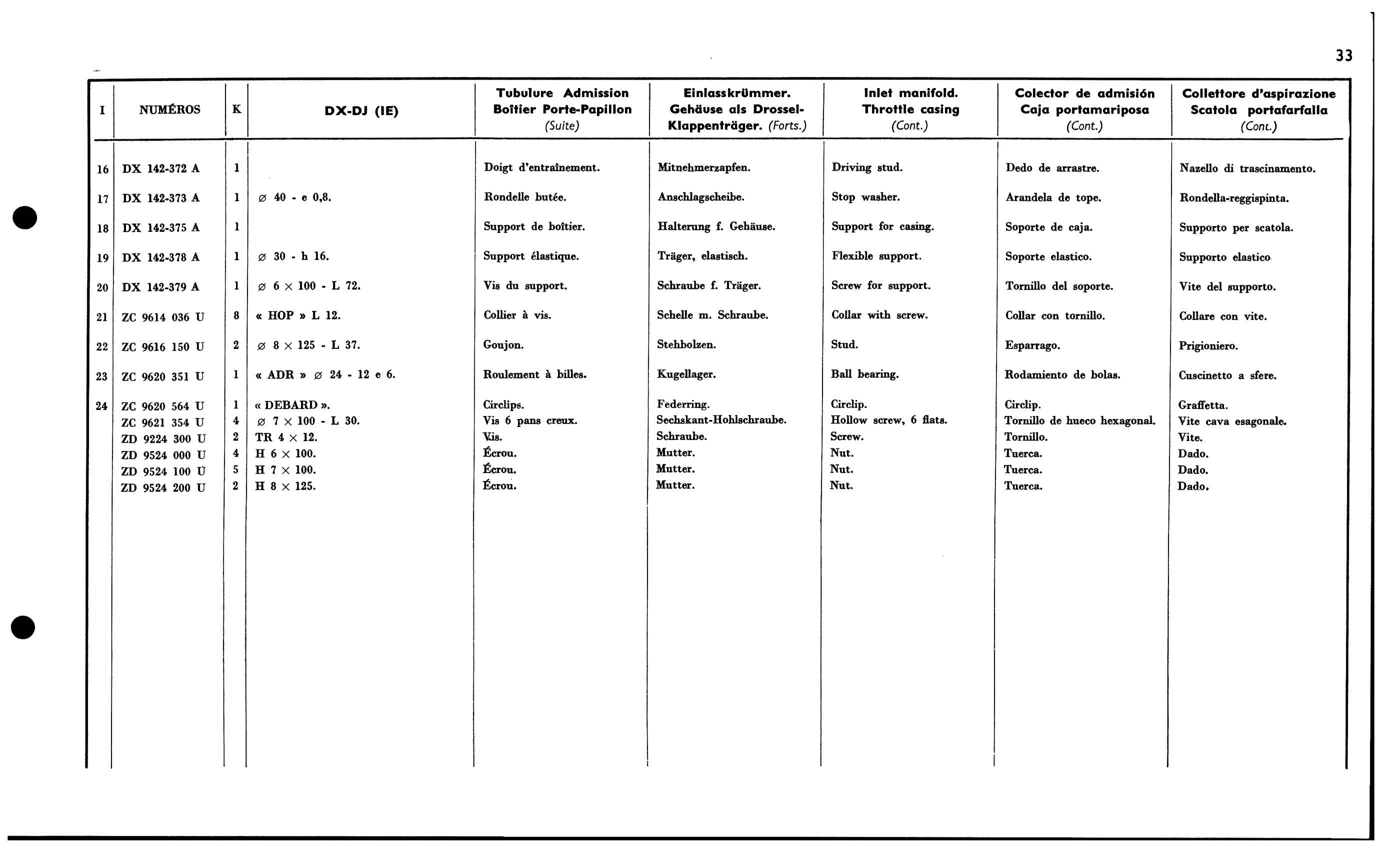 Inlet manifold EFI, page 85 of 688 — 577 Parts Catalogue — Volume I