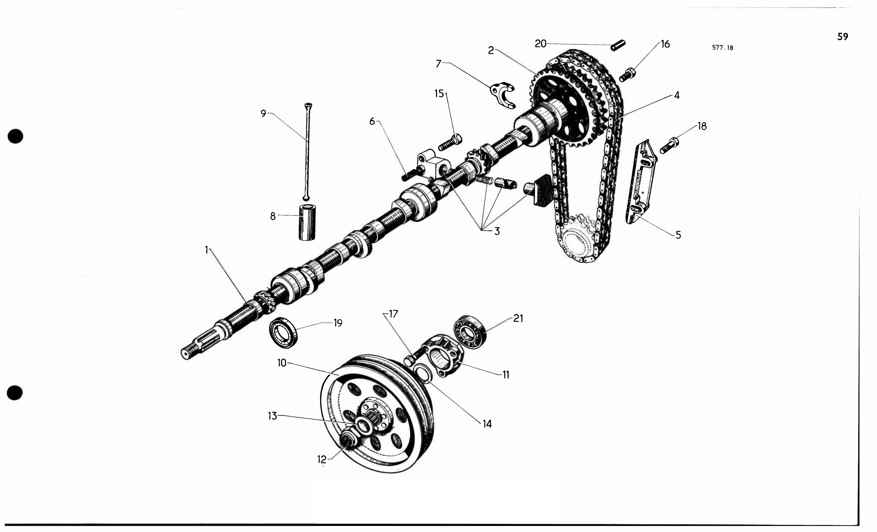 Camshaft, page 104 of 688 — 577 Parts Catalogue — Volume I