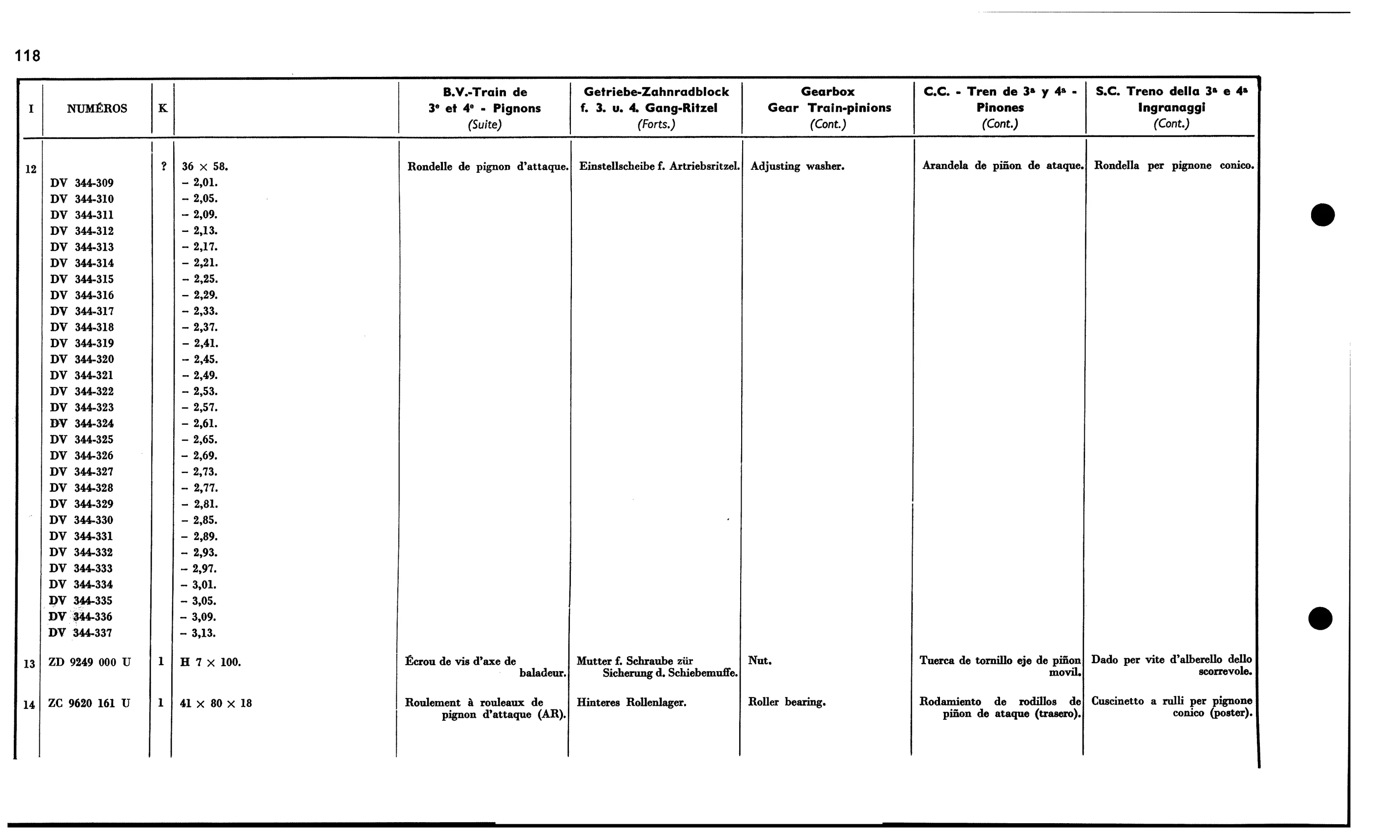 3rd, 4th gear pinions, page 151 of 688 — 577 Parts Catalogue — Volume I