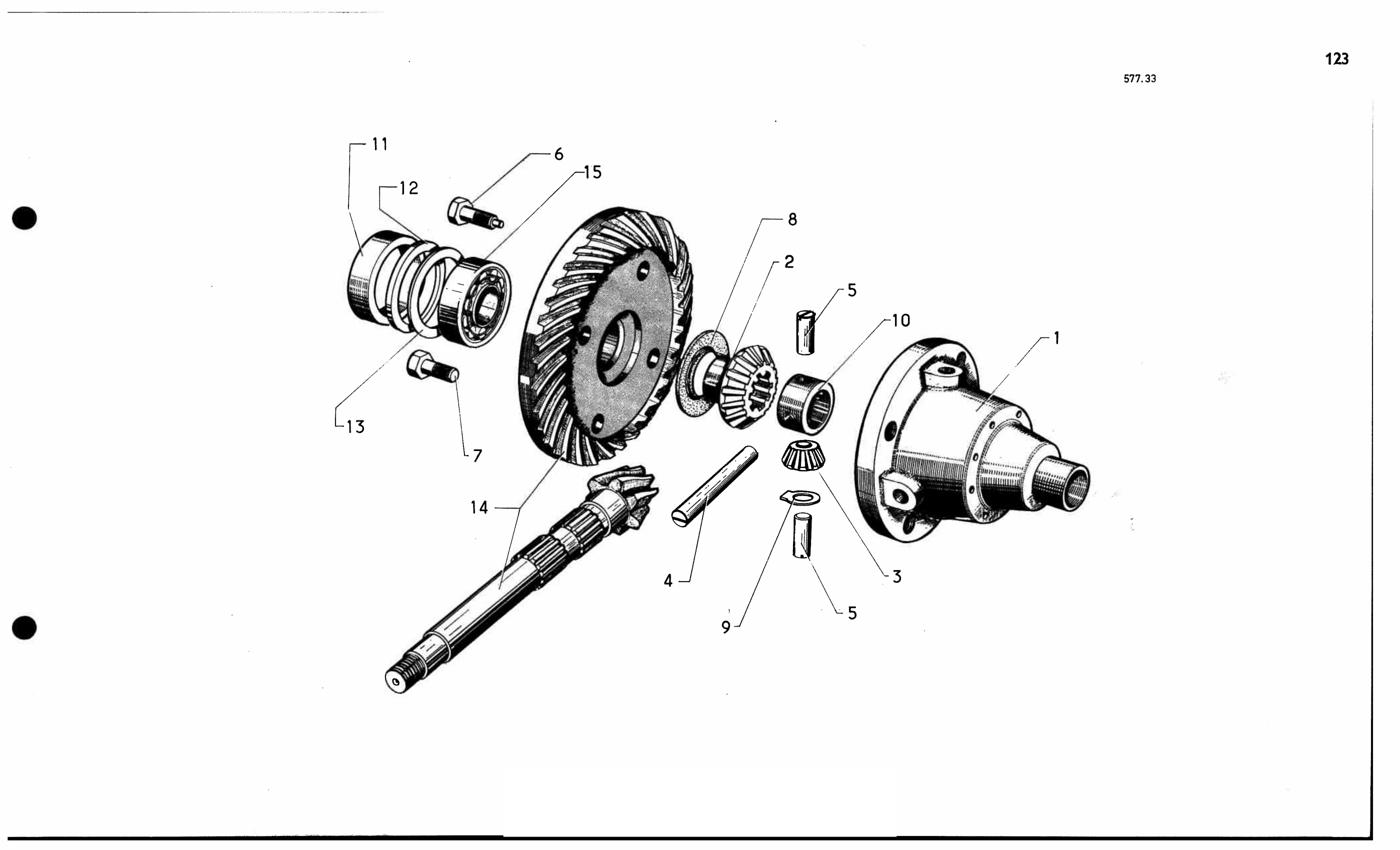 Differential, page 153 of 688 — 577 Parts Catalogue — Volume I