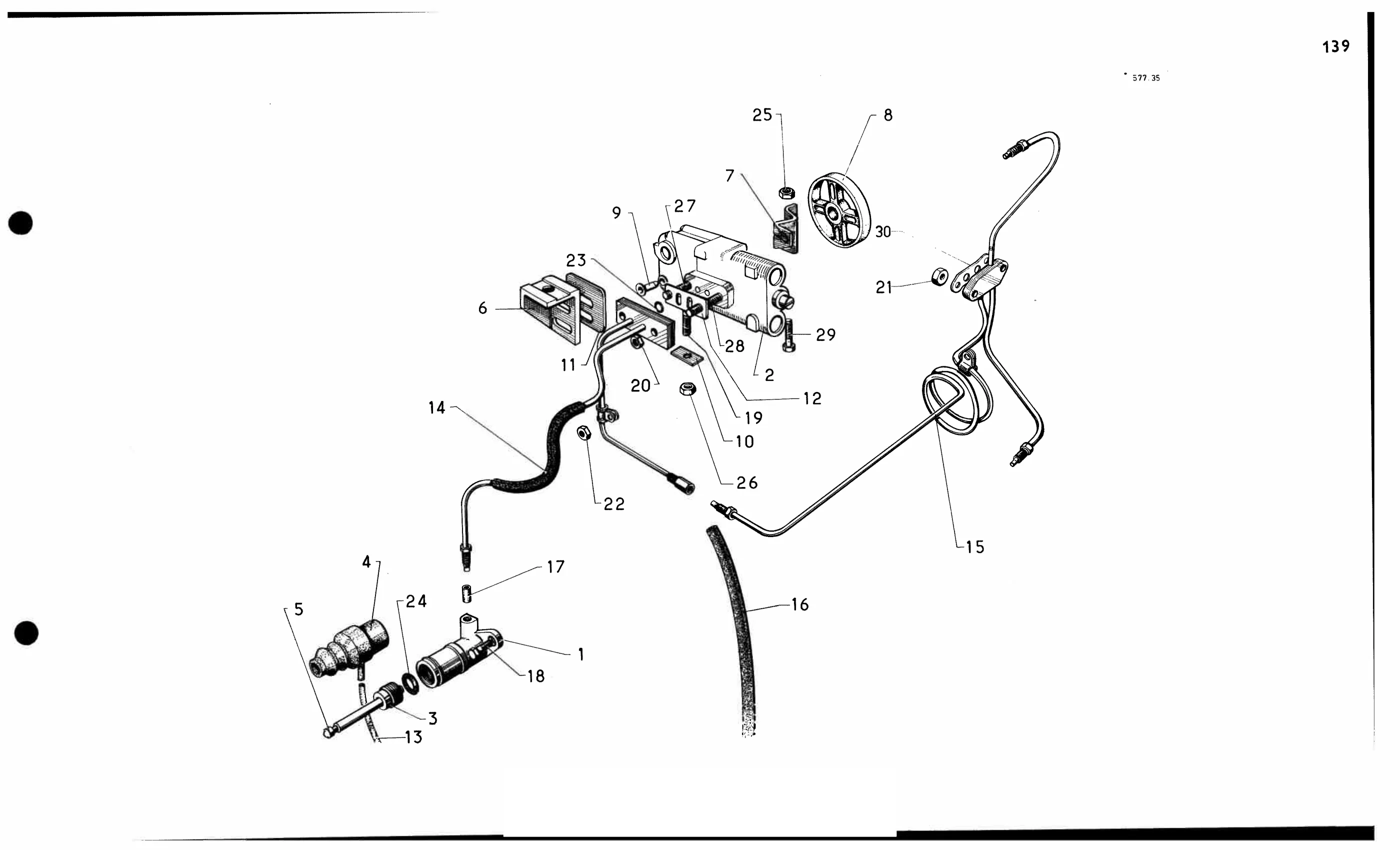 Clutch control, page 162 of 688 — 577 Parts Catalogue — Volume I