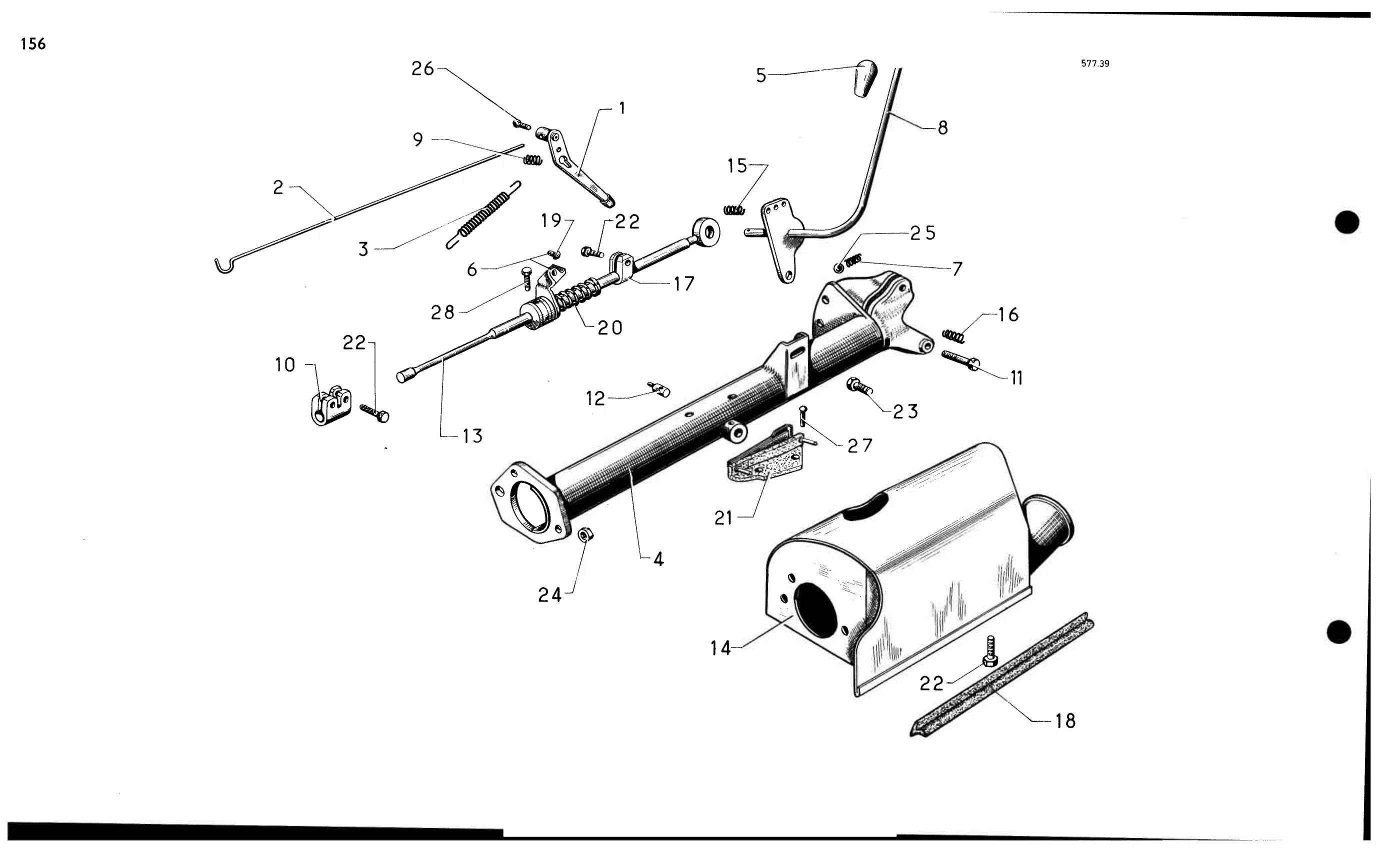 Hydr. gear selector, page 175 of 688 — 577 Parts Catalogue — Volume I