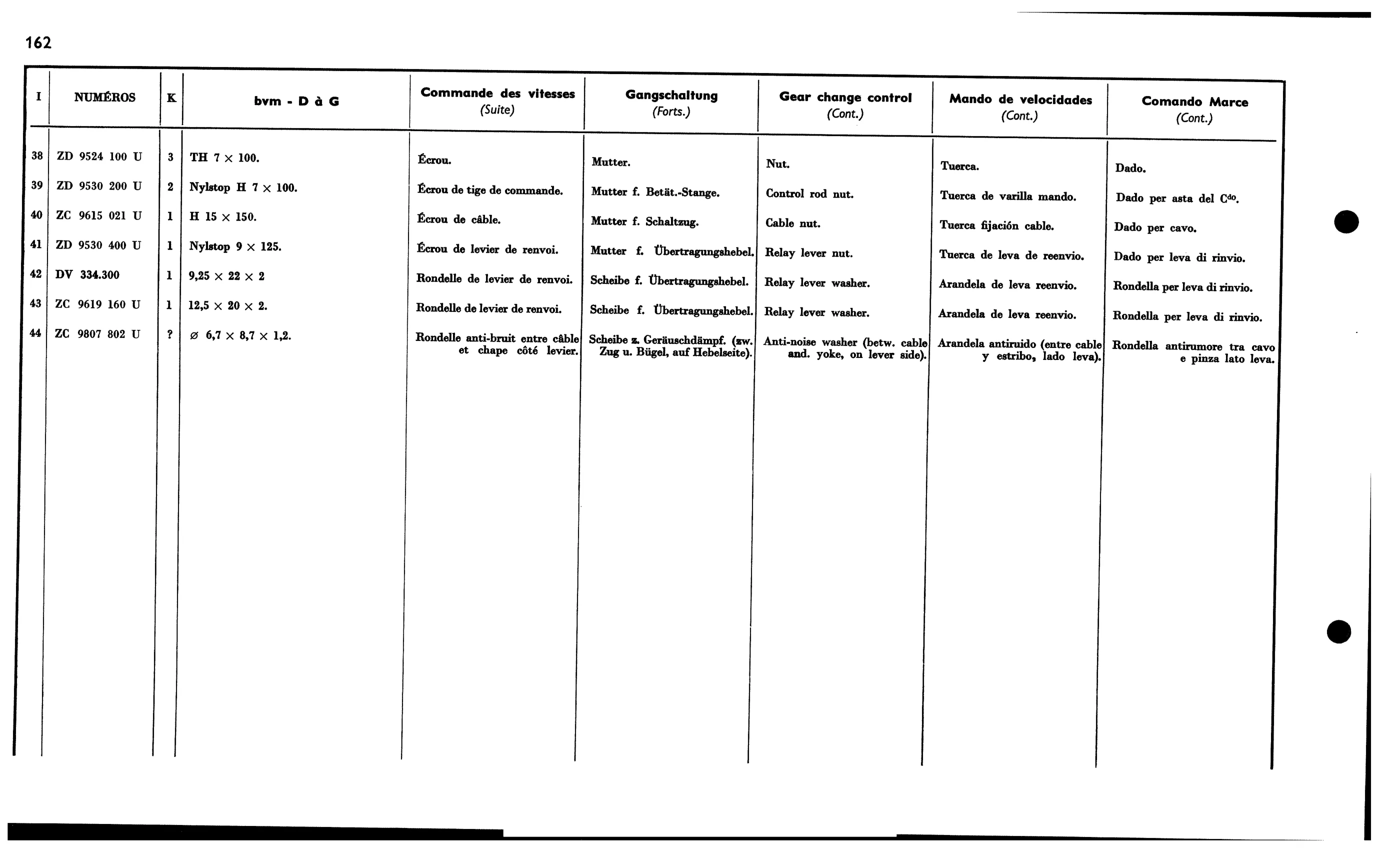Man. gear select LHD, page 181 of 688 — 577 Parts Catalogue — Volume I
