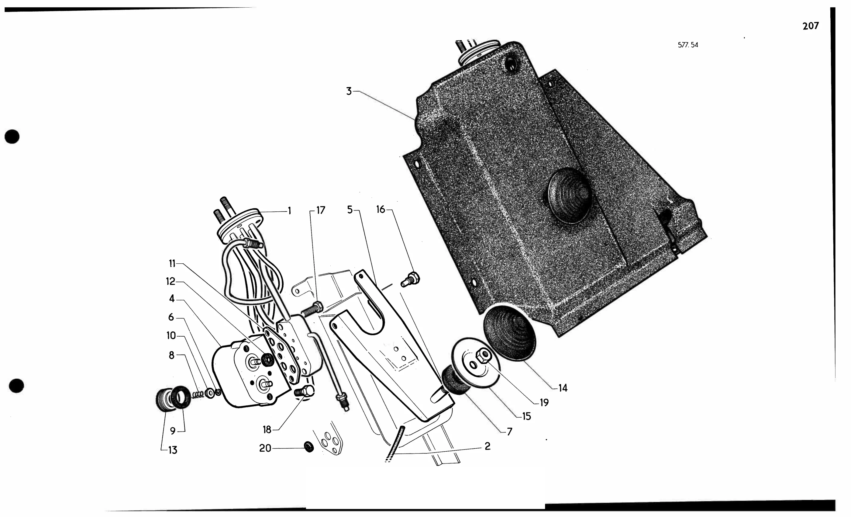 Brake control 'DS', page 216 of 688 — 577 Parts Catalogue — Volume I