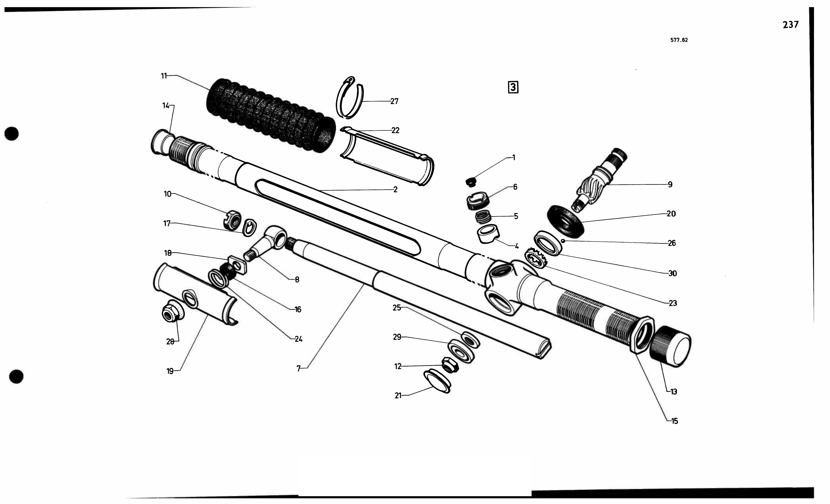 Steering rack dna, page 239 of 688 — 577 Parts Catalogue — Volume I