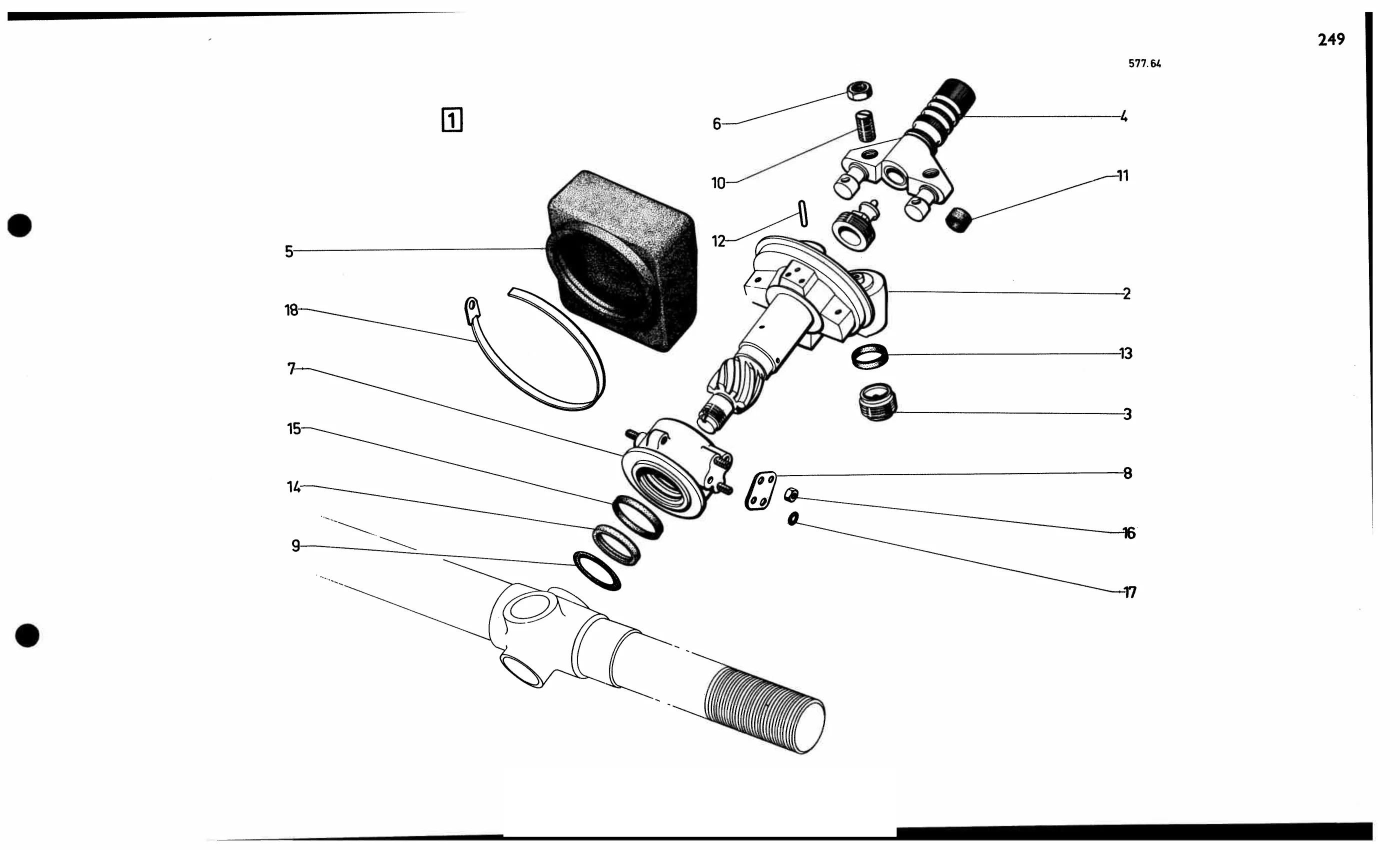 Power steer'g pinion, page 247 of 688 — 577 Parts Catalogue — Volume I