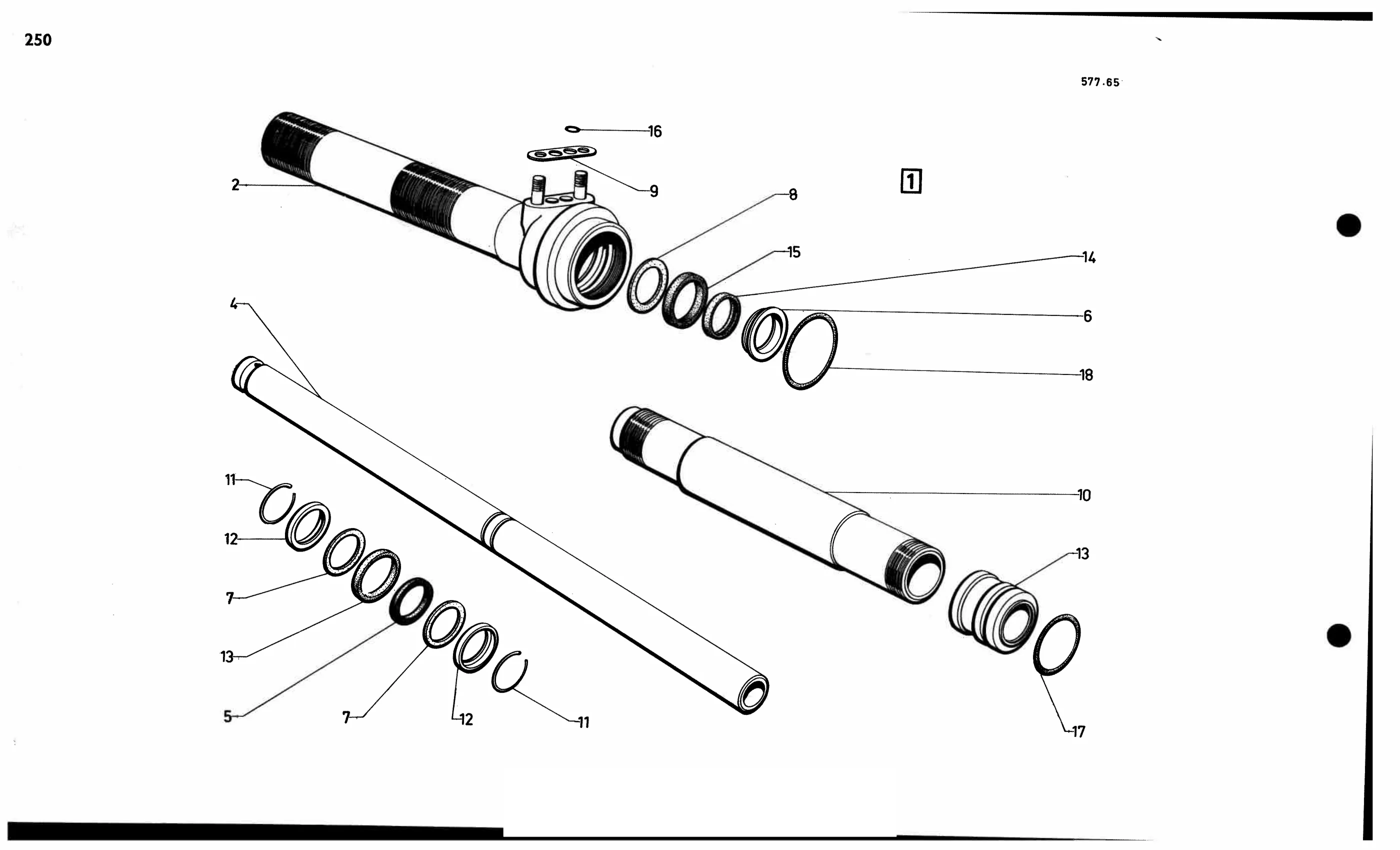 Power steer'g control, page 249 of 688 — 577 Parts Catalogue — Volume I
