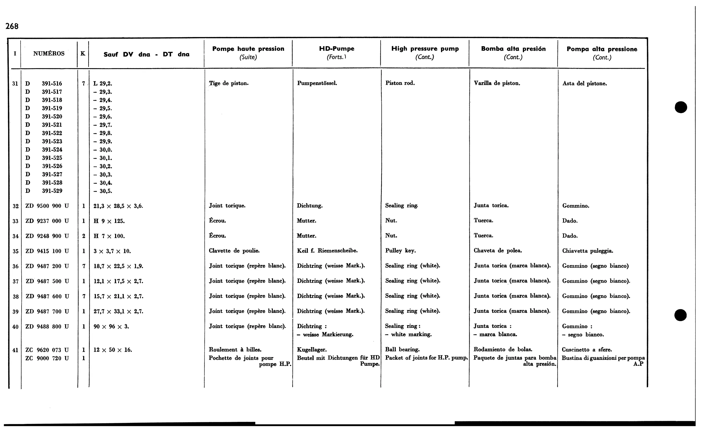 HP pump da, page 262 of 688 — 577 Parts Catalogue — Volume I