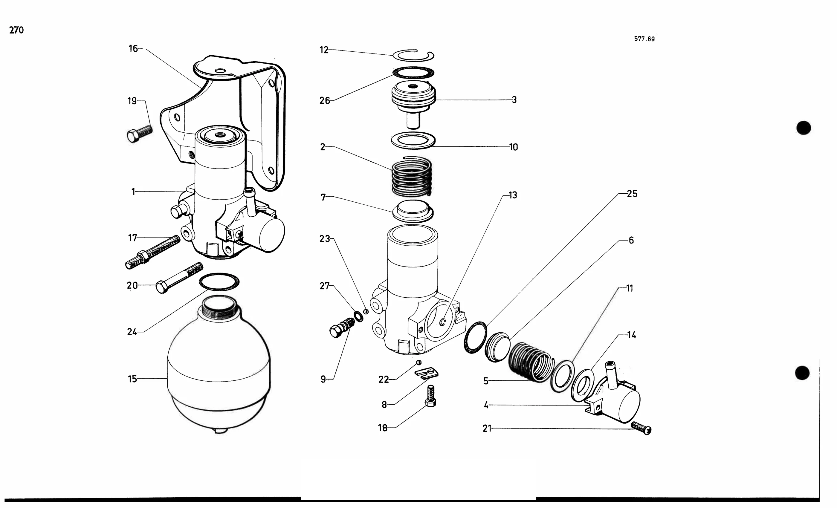 Press. reg., accumulator, page 263 of 688 — 577 Parts Catalogue — Volume I