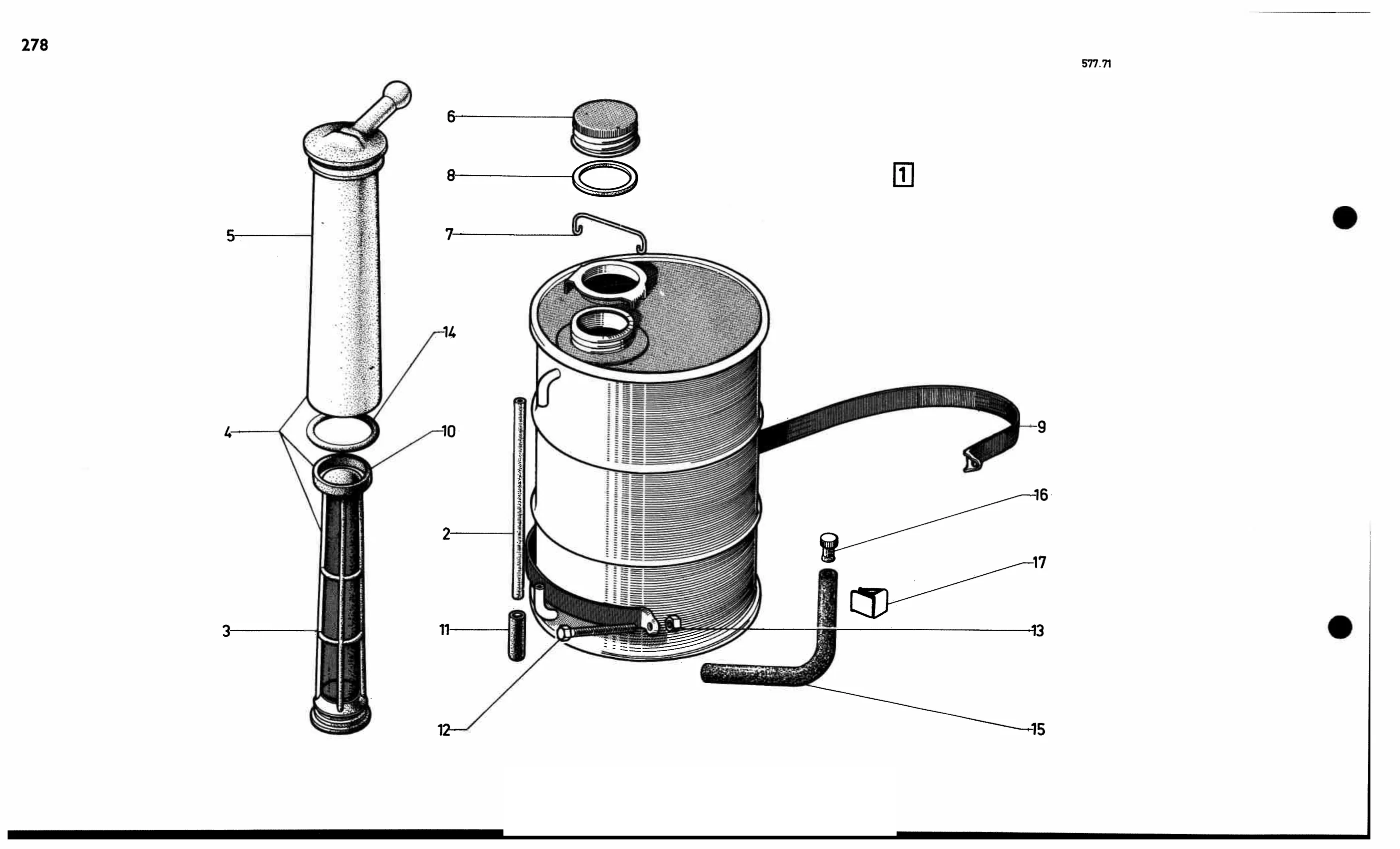 Reservoir, page 269 of 688 — 577 Parts Catalogue — Volume I